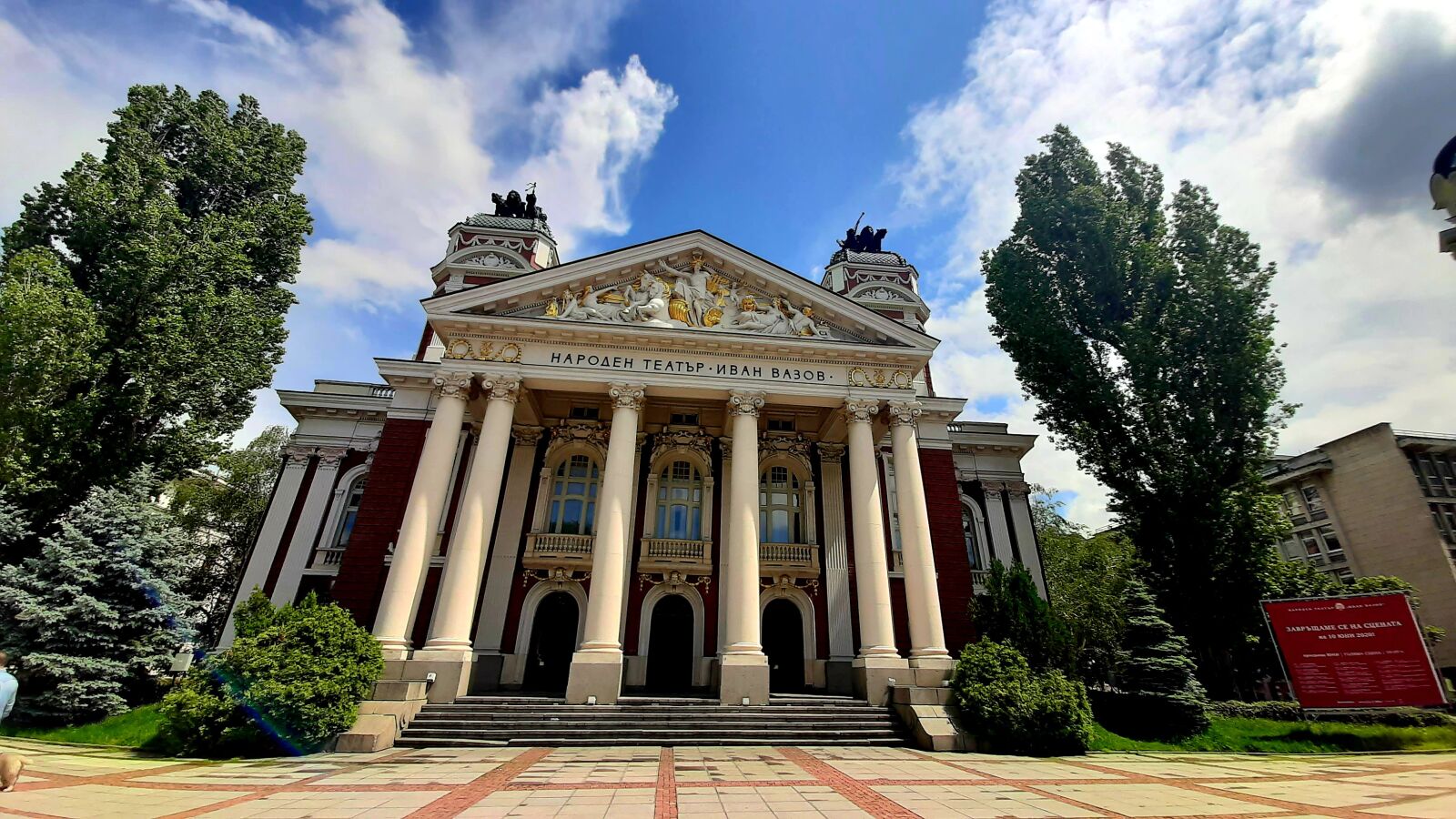Samsung Galaxy A50 sample photo. Bulgaria, sofia, theater photography