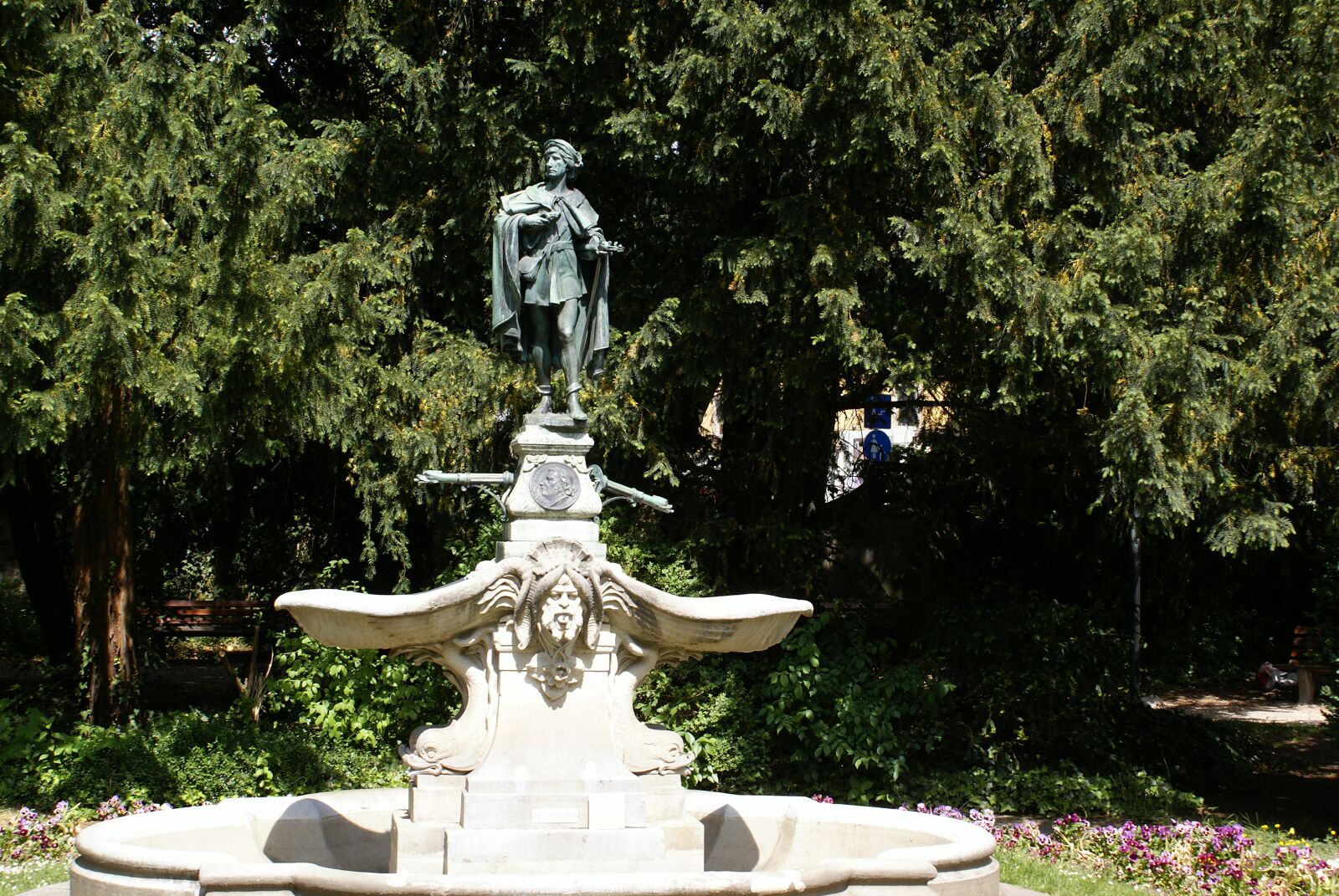 Sony Alpha DSLR-A100 sample photo. Swabian gm nd, fountain photography