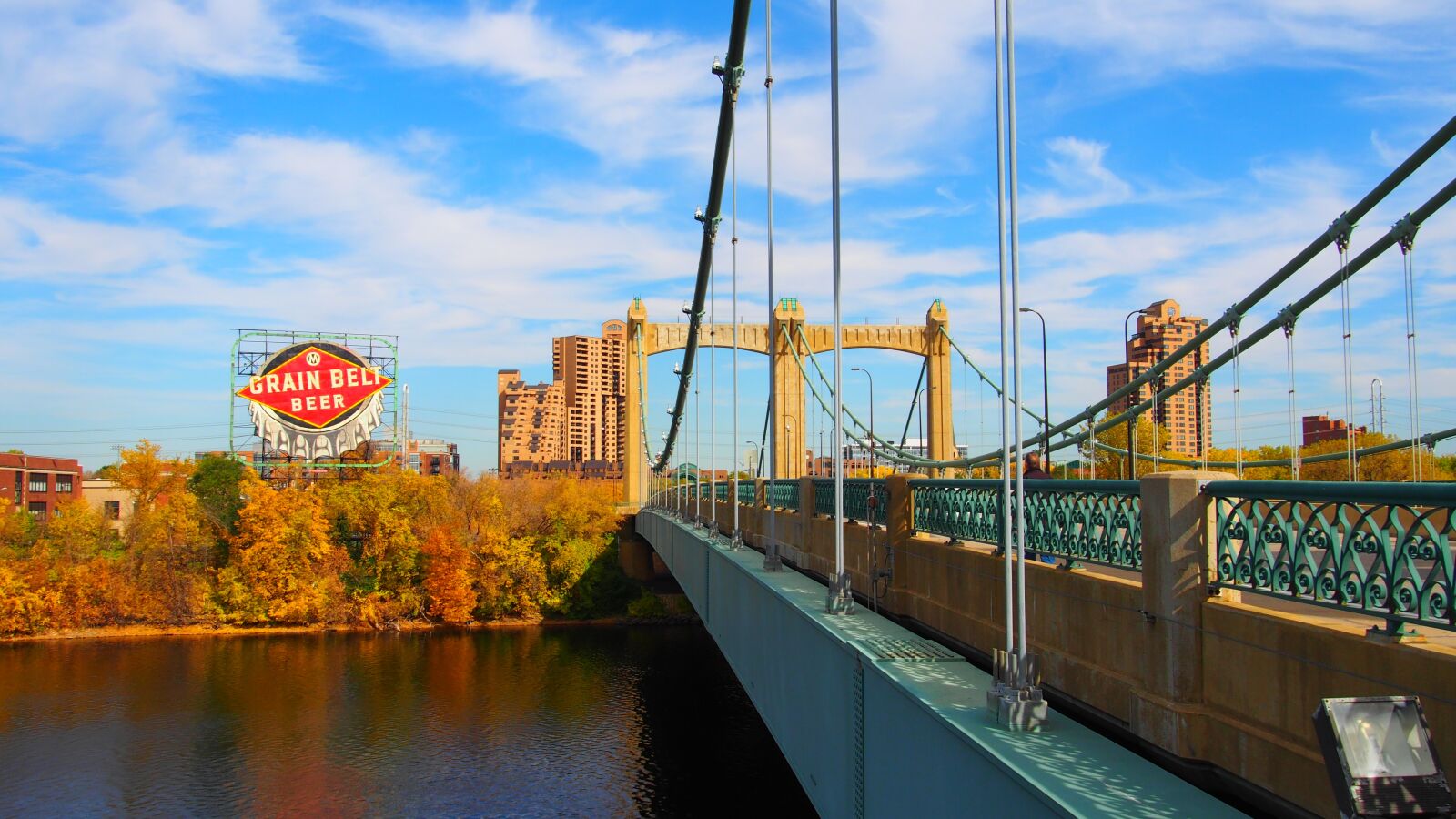 Olympus PEN E-PL5 sample photo. Bridge, beer, river photography