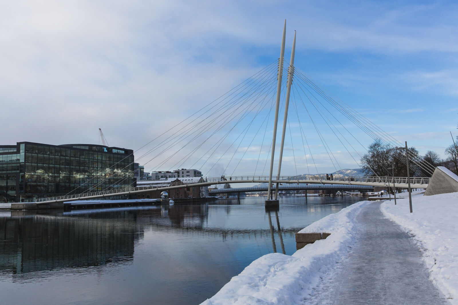 Canon EF 24-70mm F2.8L II USM sample photo. Bridge, city, life, drammen photography