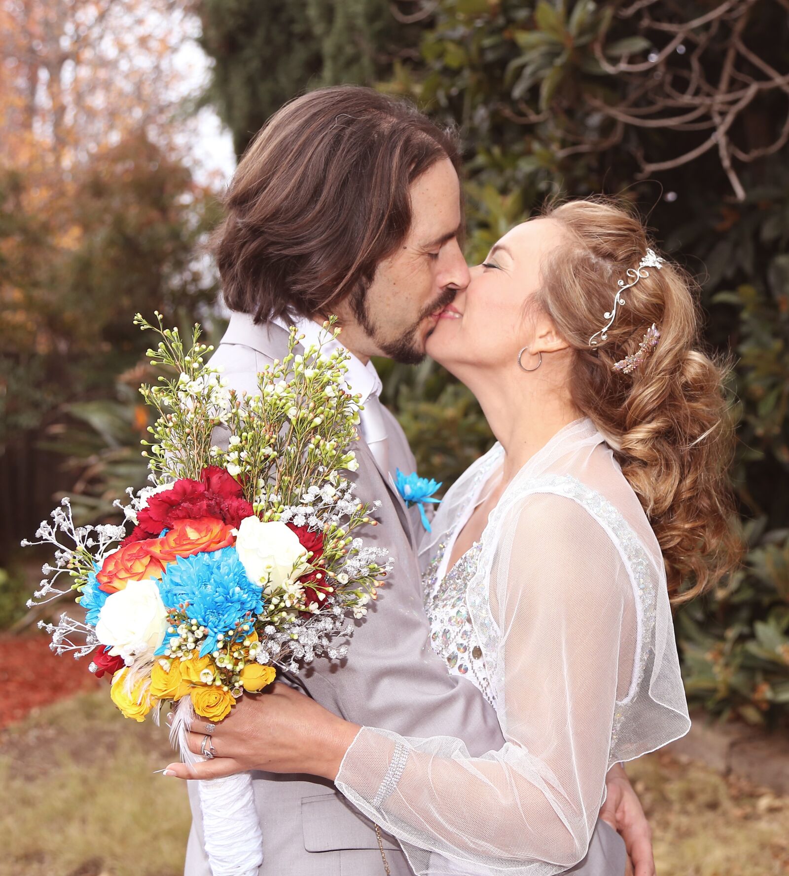 Canon EOS 6D + Canon EF 24-105mm F4L IS USM sample photo. Wedding kiss, wedding, bride photography