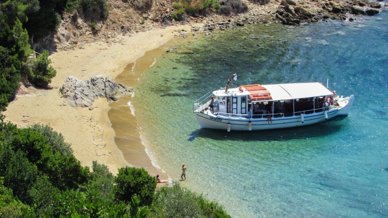 Canon PowerShot SX400 IS sample photo. Greece, skiathos, diamanti beach photography