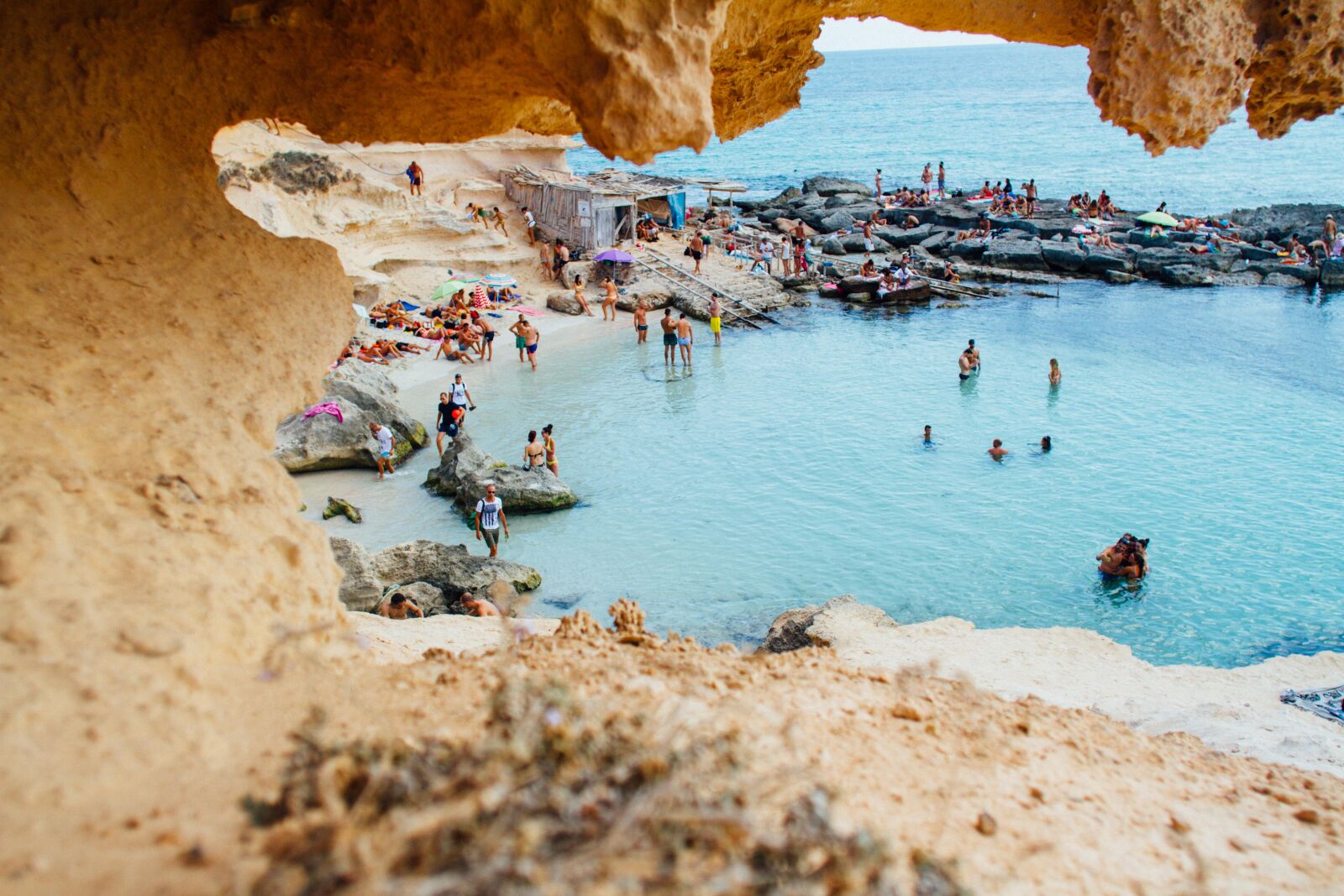 Canon EF 20mm F2.8 USM sample photo. Beach, beachlife, blue, cave photography