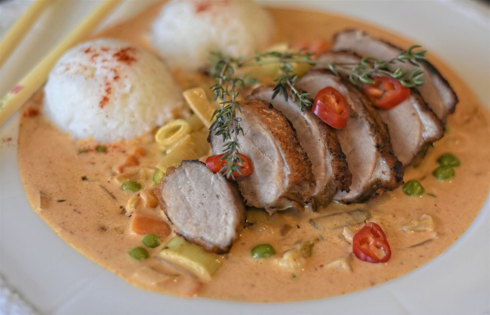 Nikon D7200 sample photo. Duck breast, duck, vegetables photography