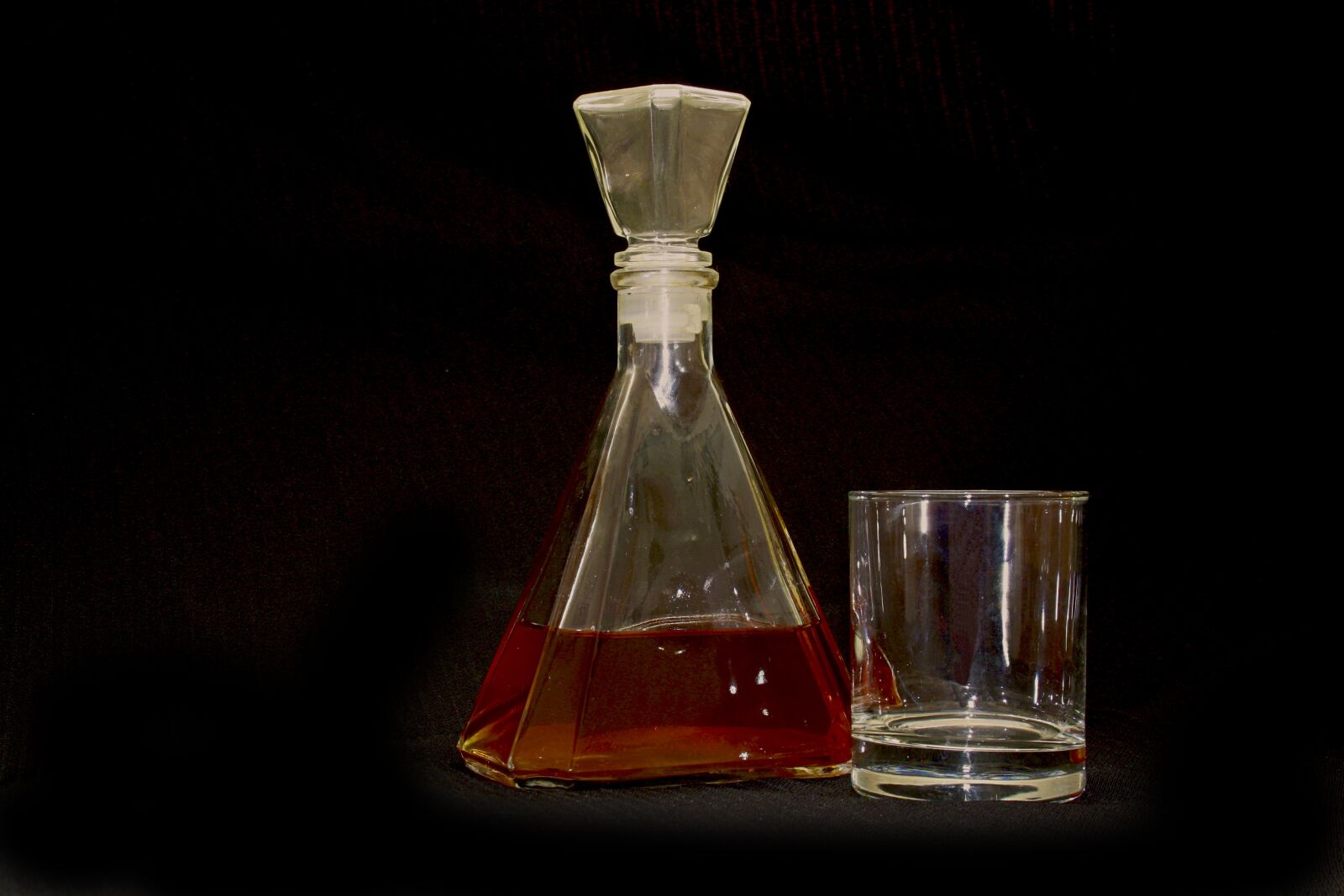 Canon EOS 1000D (EOS Digital Rebel XS / EOS Kiss F) sample photo. Bottle, brandy, glass photography