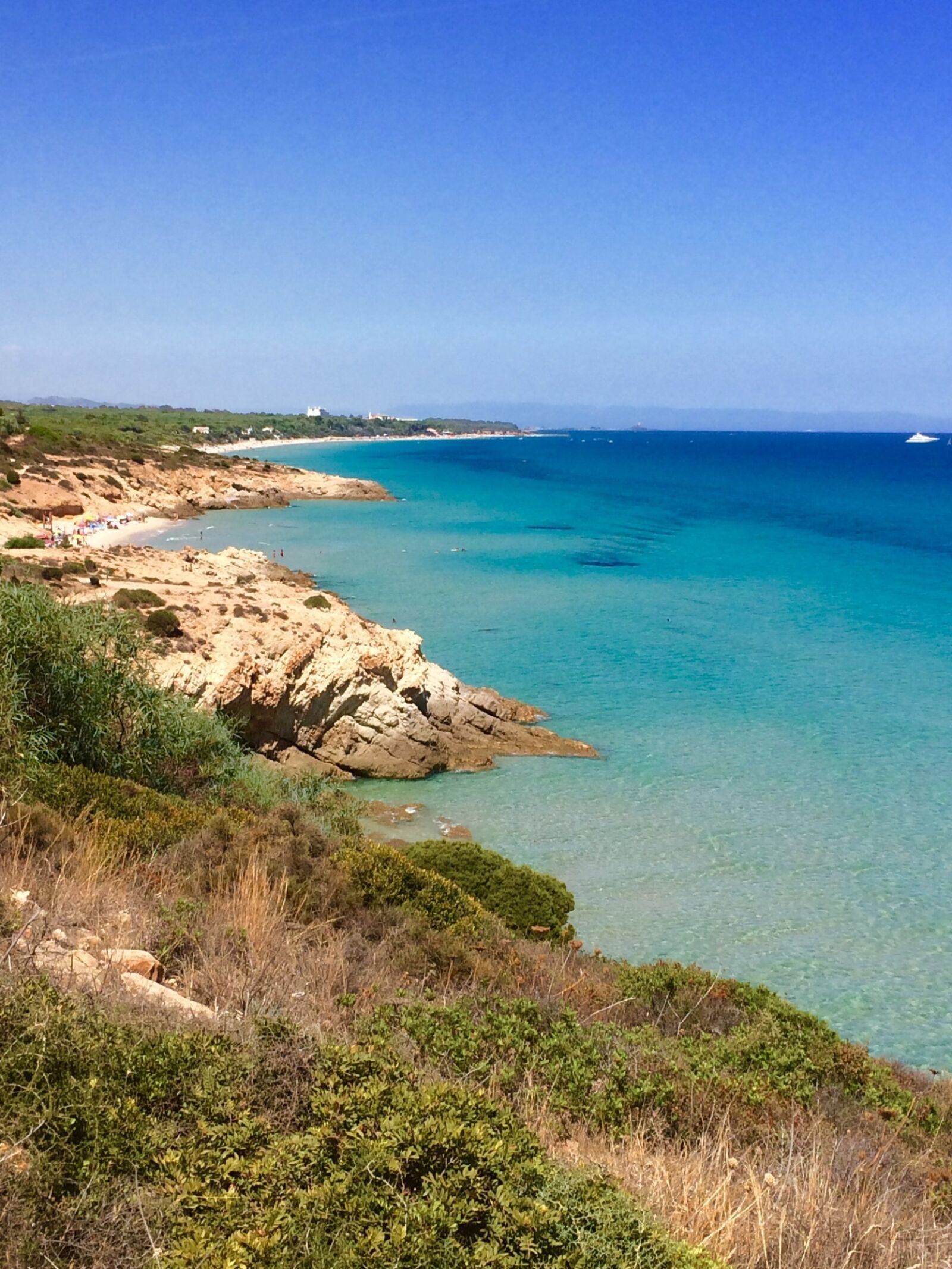 iPhone 5s back camera 4.15mm f/2.2 sample photo. Sardinia, peace, sea photography