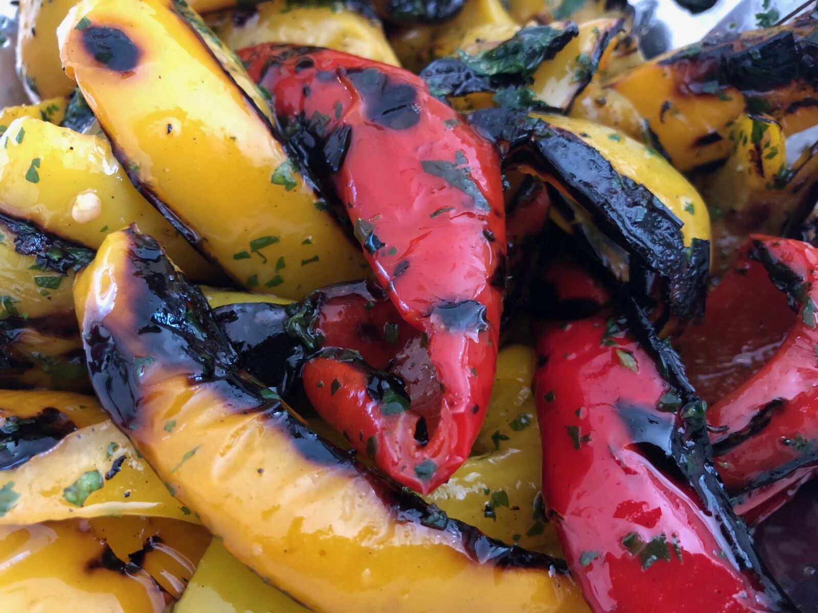 iPhone X back dual camera 4mm f/1.8 sample photo. Peppers, food, cool photography