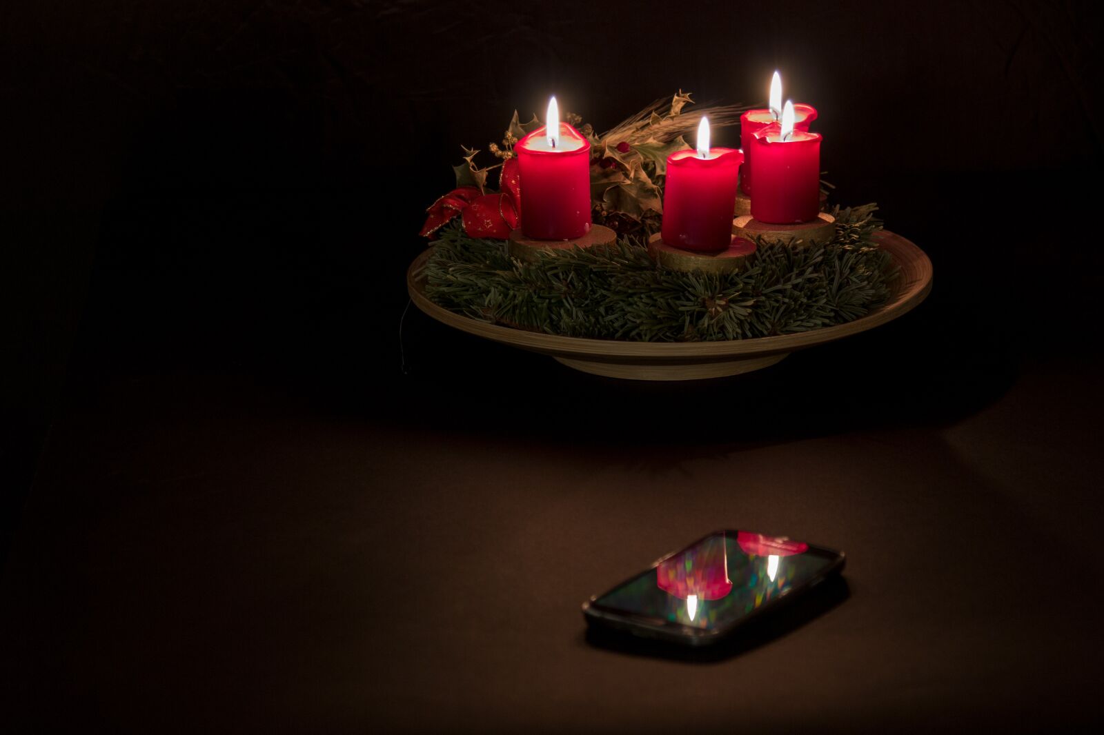 Canon EOS 70D + Canon EF 24-105mm F4L IS USM sample photo. Advent, advent wreath, christmas photography