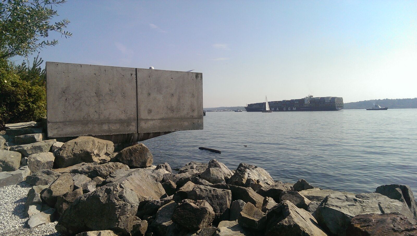 HTC ONE sample photo. Cargo, ship, concrete, elliott photography