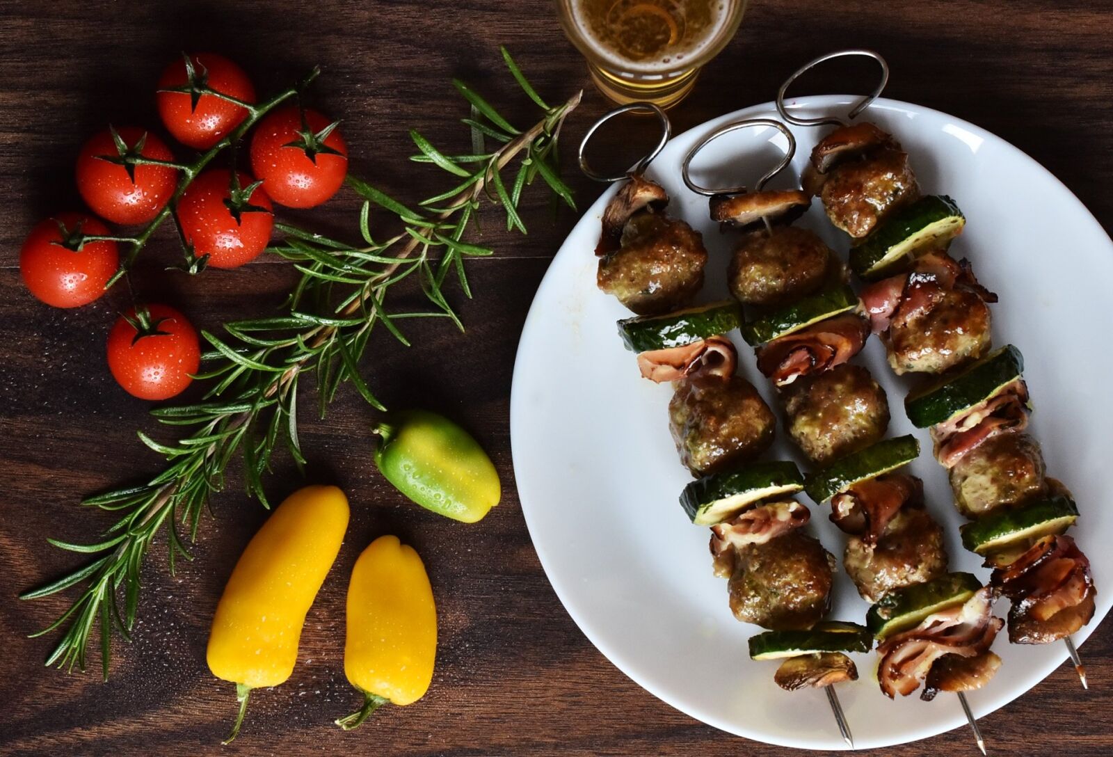 Nikon D750 sample photo. Chicken, meat, skewer photography
