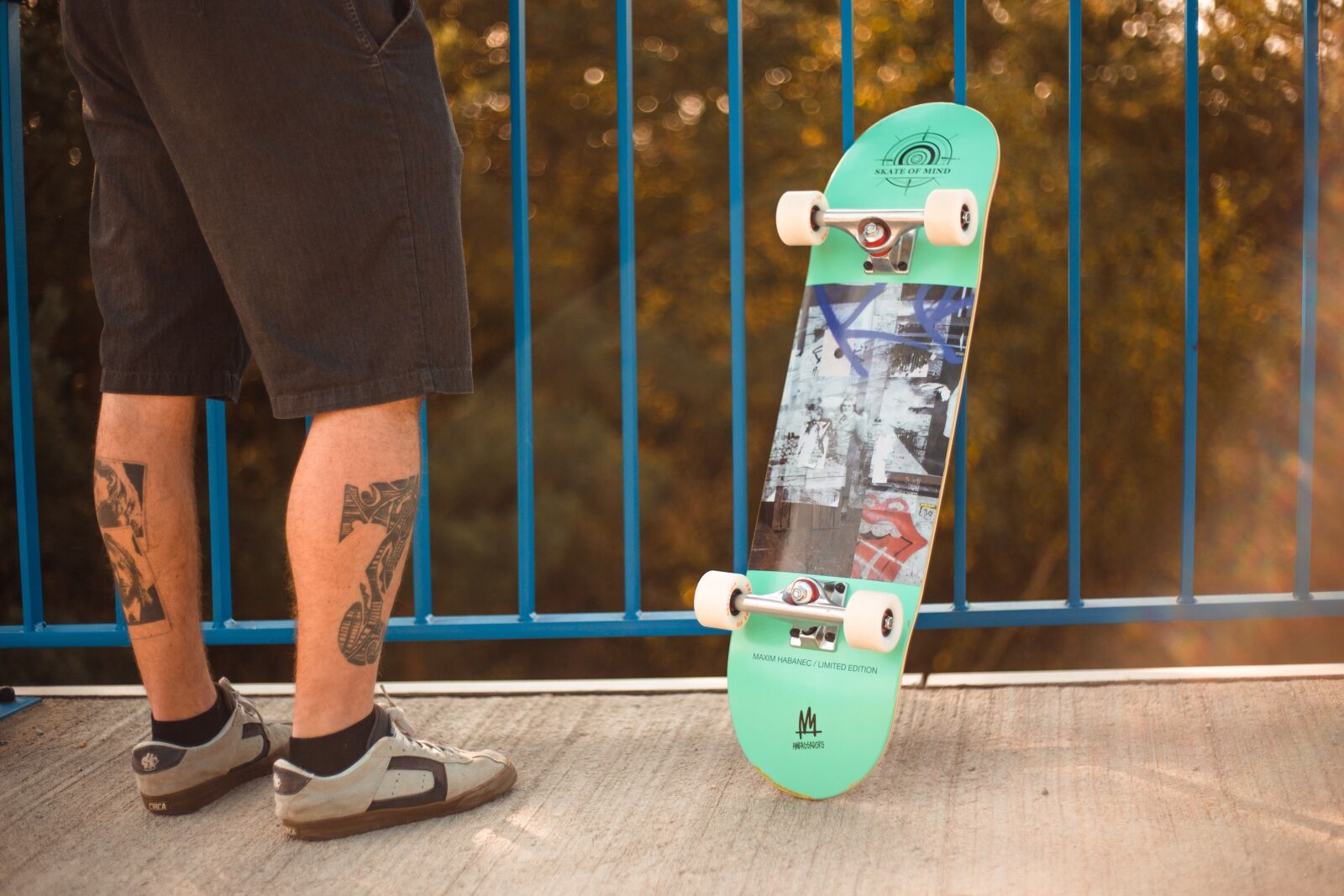 Canon EF 50mm F1.8 II sample photo. Skateboard, man, autumn photography