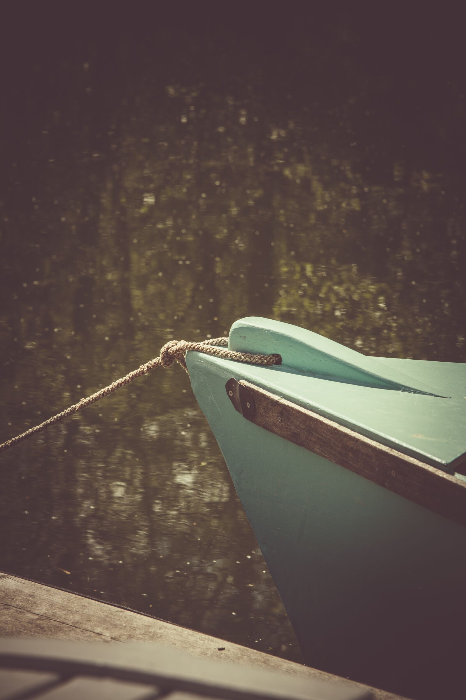 Canon EOS 50D sample photo. Teal, wooden, boat, on photography