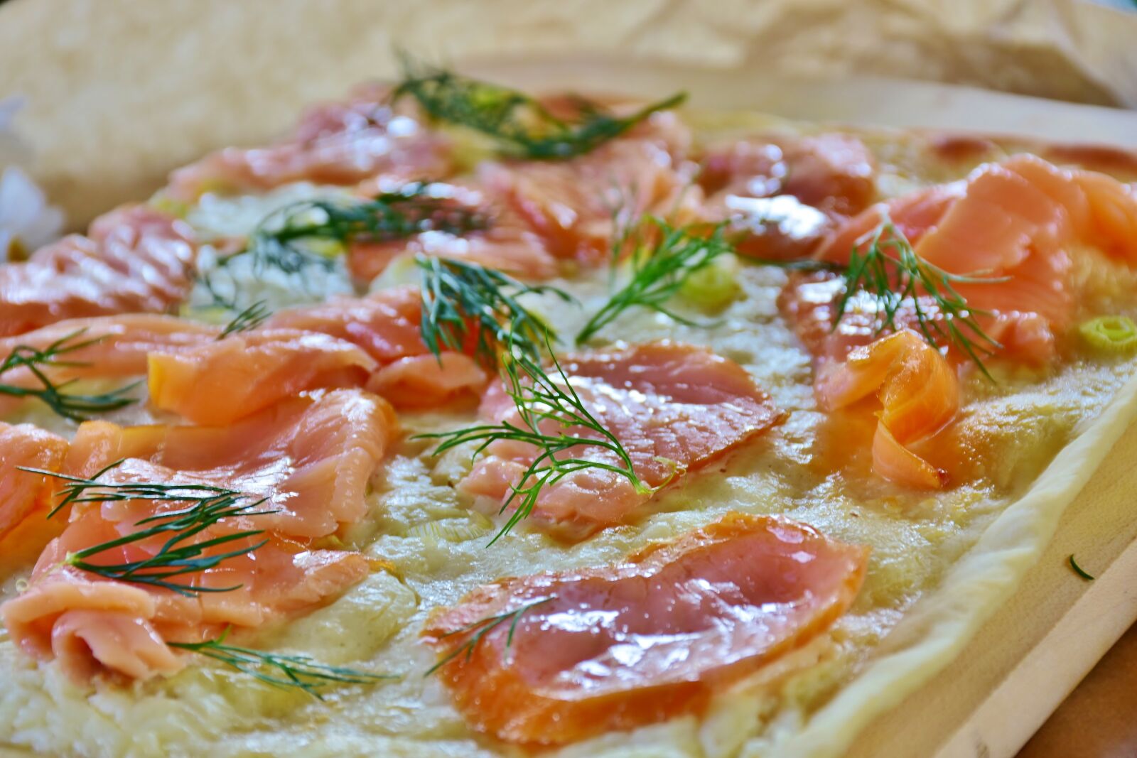 Nikon D7200 sample photo. Tarte flamb e, salmon photography