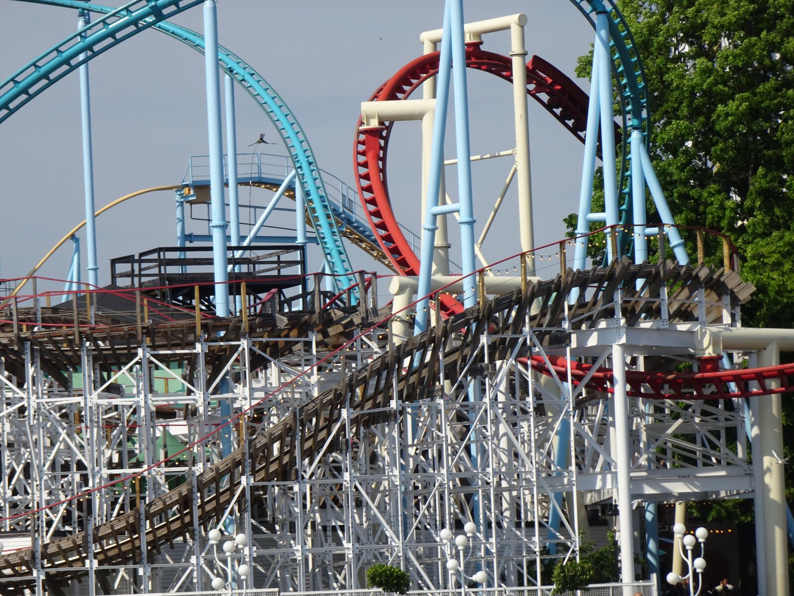 Sony Cyber-shot DSC-WX500 sample photo. Roller coaster, linkage, fun photography