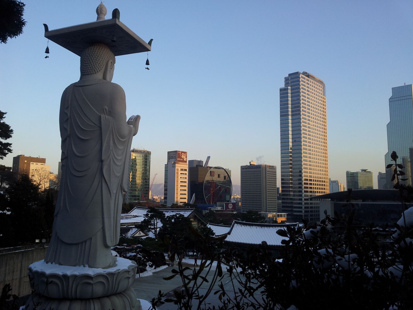 Samsung Galaxy S2 sample photo. Korea, temple, bongeunsa photography