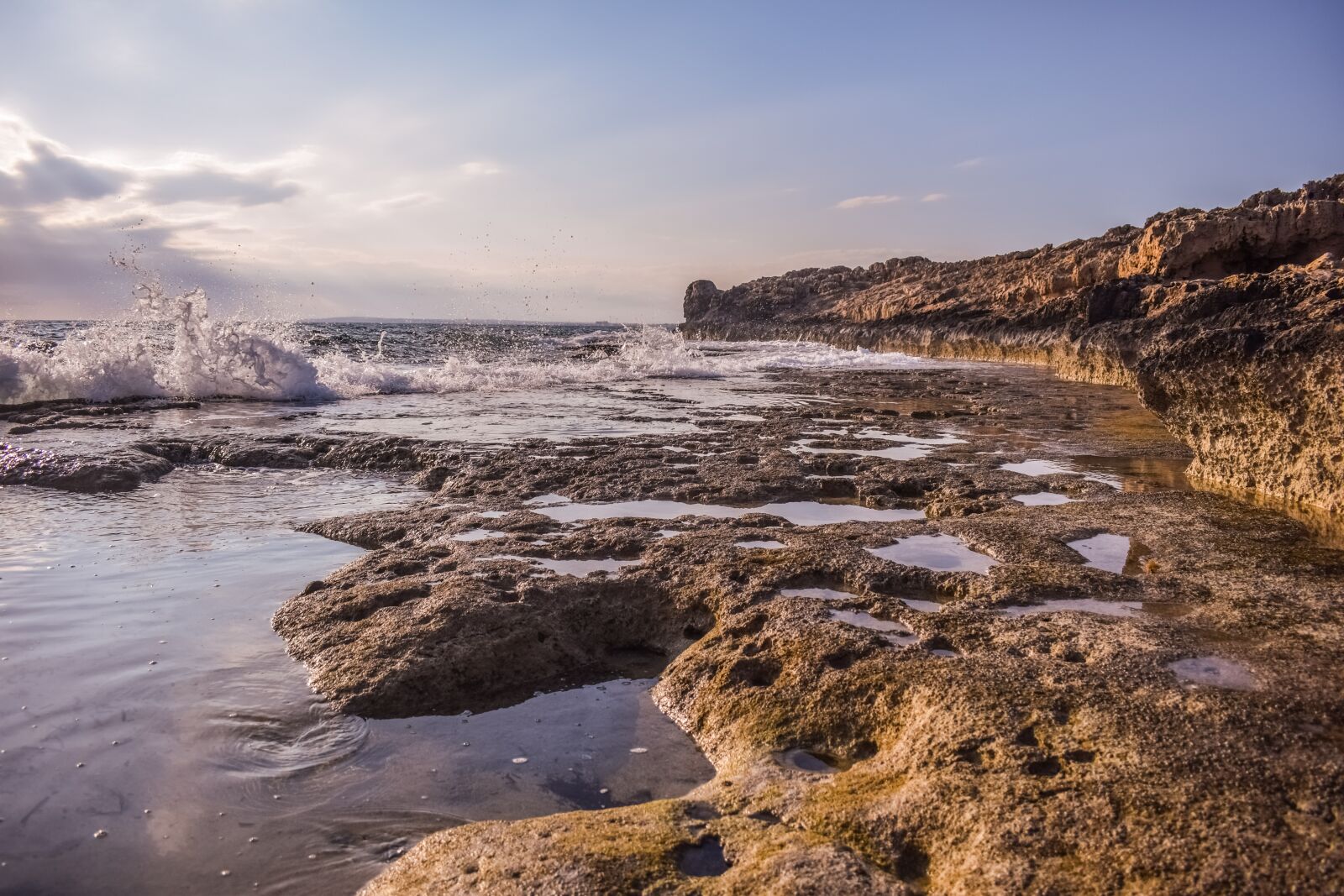 Nikon D3300 sample photo. Rocky coast, sea, wave photography