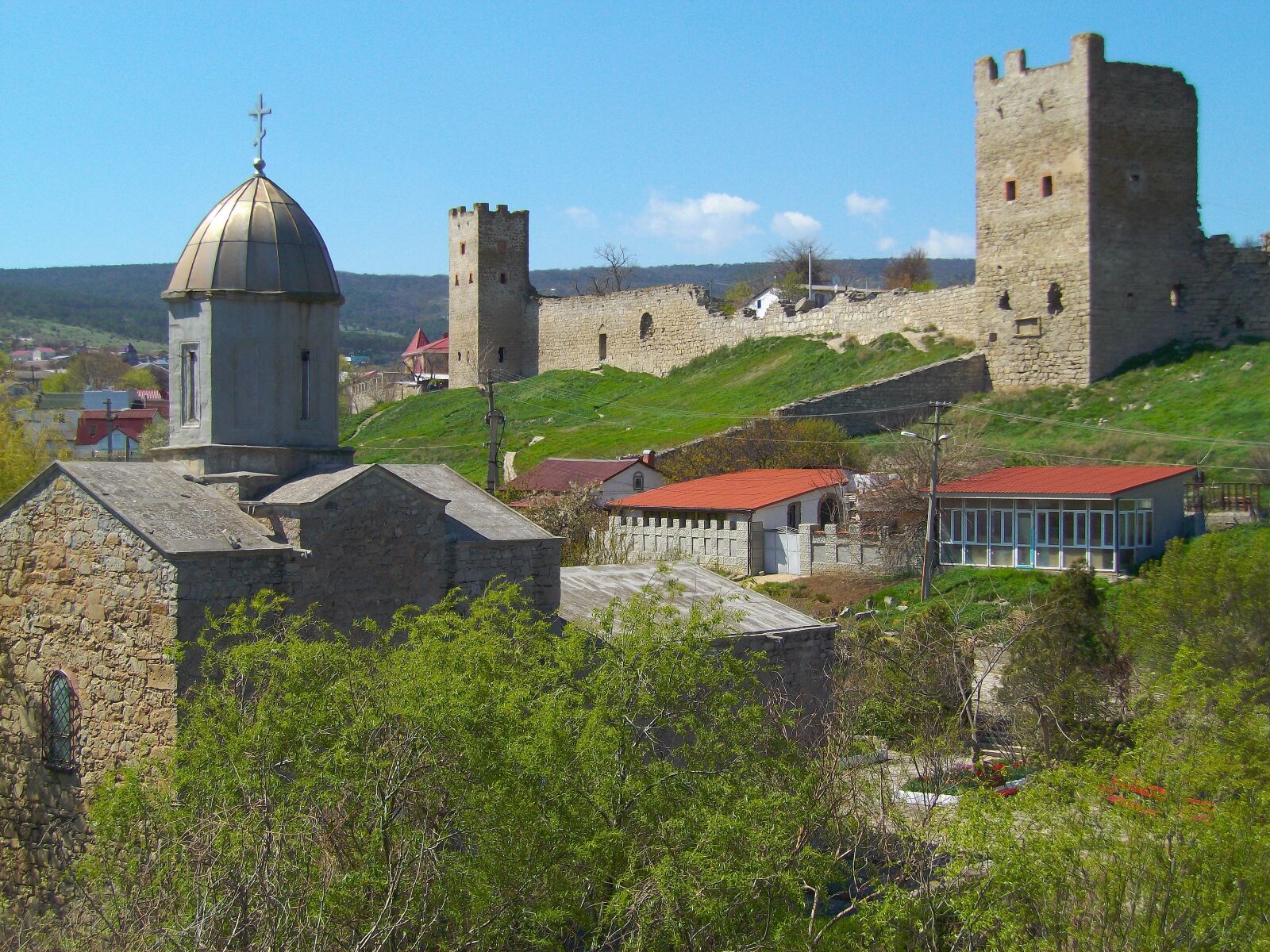 Pentax Optio VS20 sample photo. Fortress, theodosius, church photography