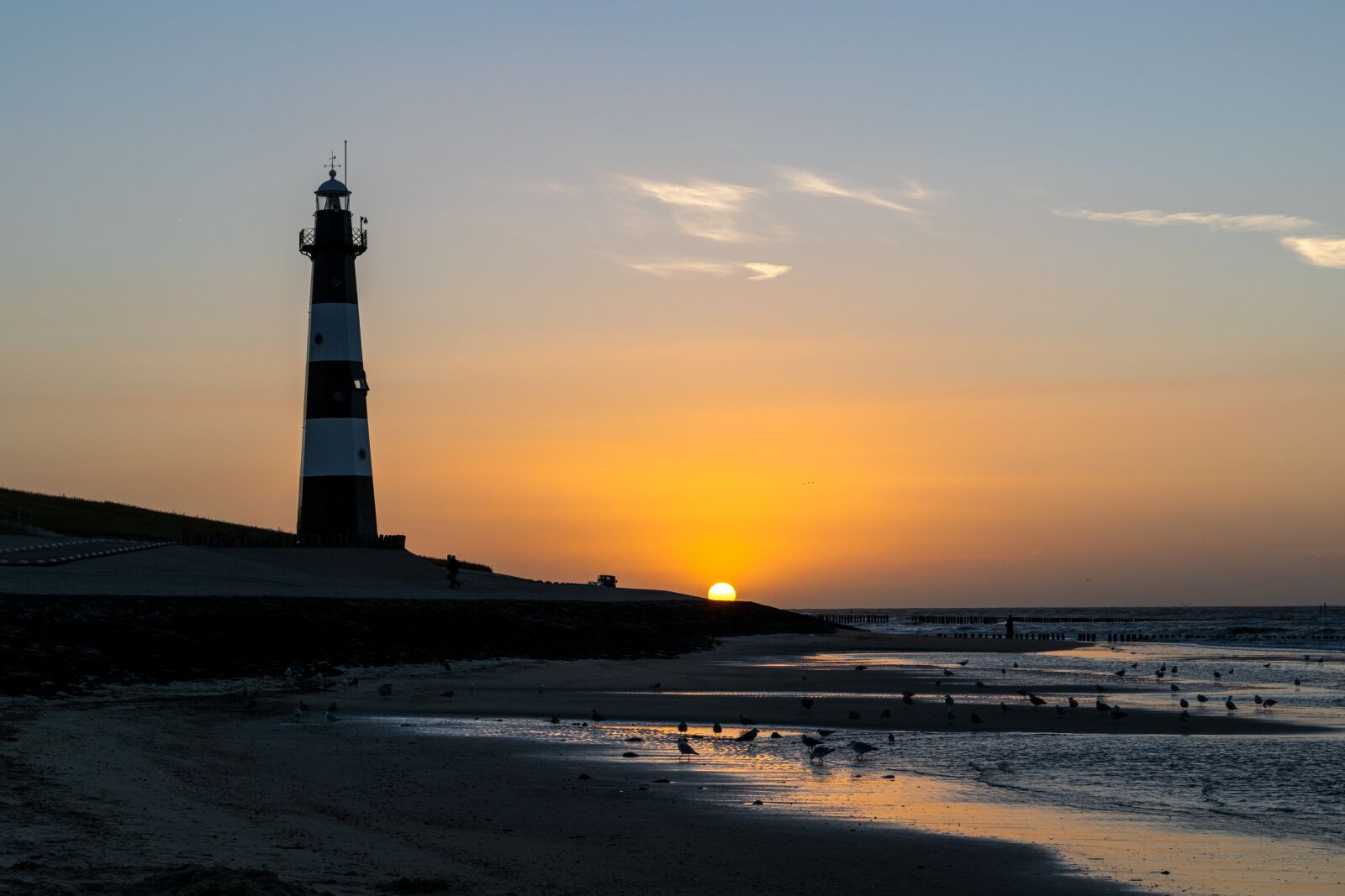 Nikon D5300 sample photo. Sunset, breskens, lighthouse photography