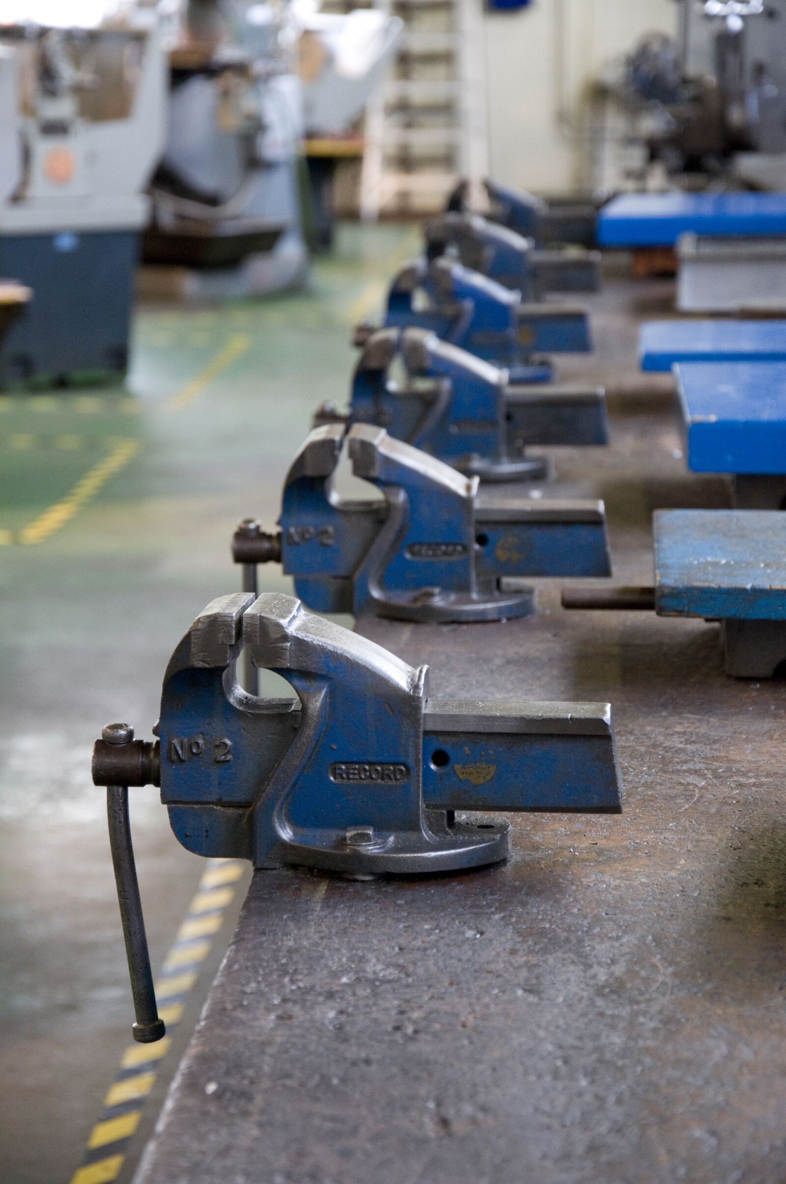 Nikon D90 sample photo. Vice, workbench, workshop photography