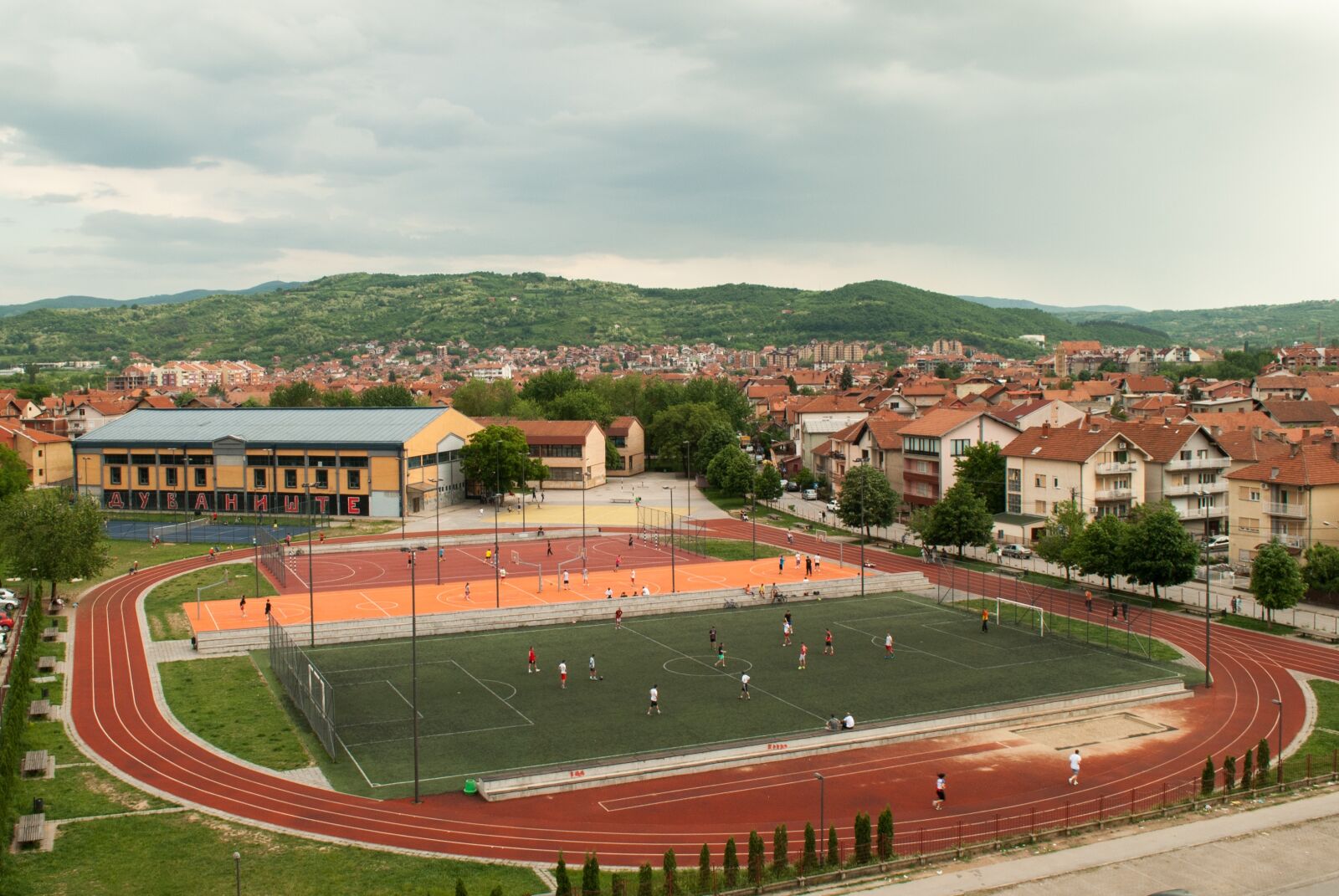 Nikon D3000 sample photo. Playground, football, soccer photography