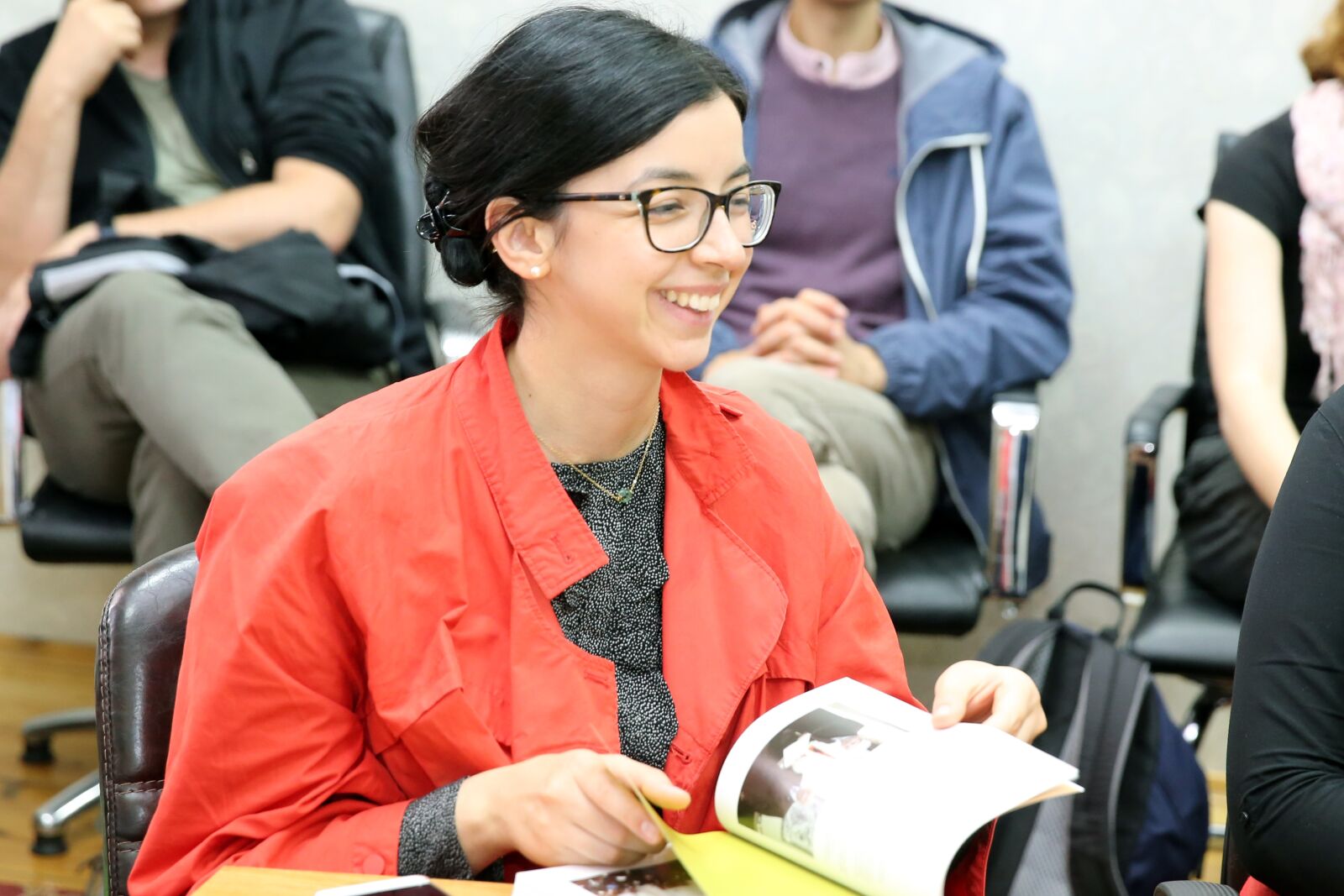 Canon EF 24-70mm F2.8L II USM sample photo. Smiling, looking, glasses photography