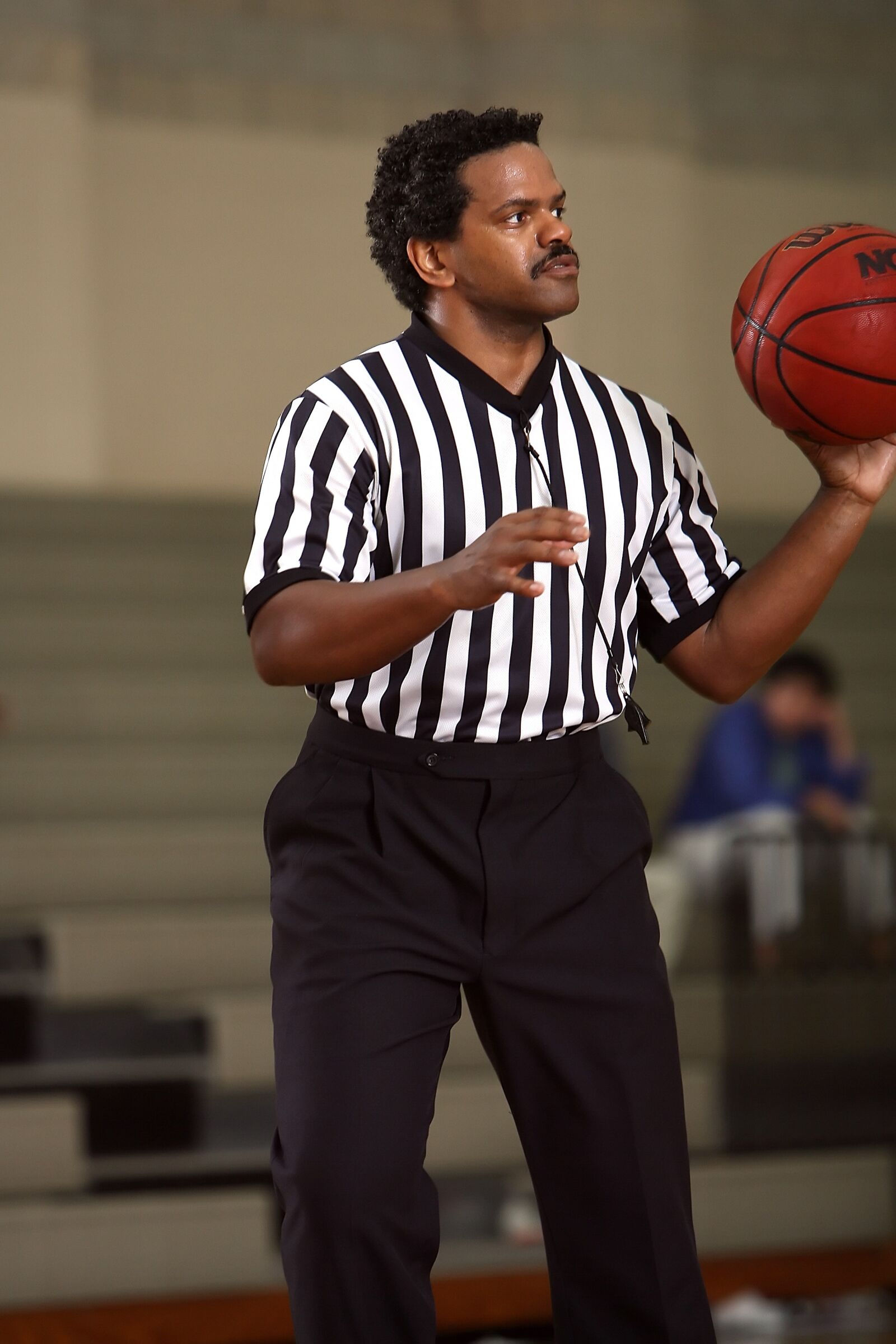Canon EOS-1D Mark II N sample photo. Basketball, referee, official photography