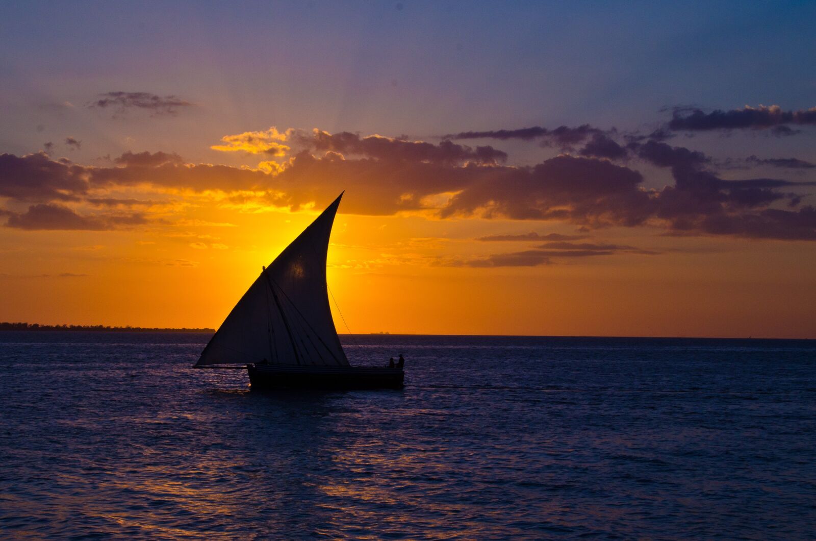 Nikon D7000 sample photo. Sunset, boat, sail photography