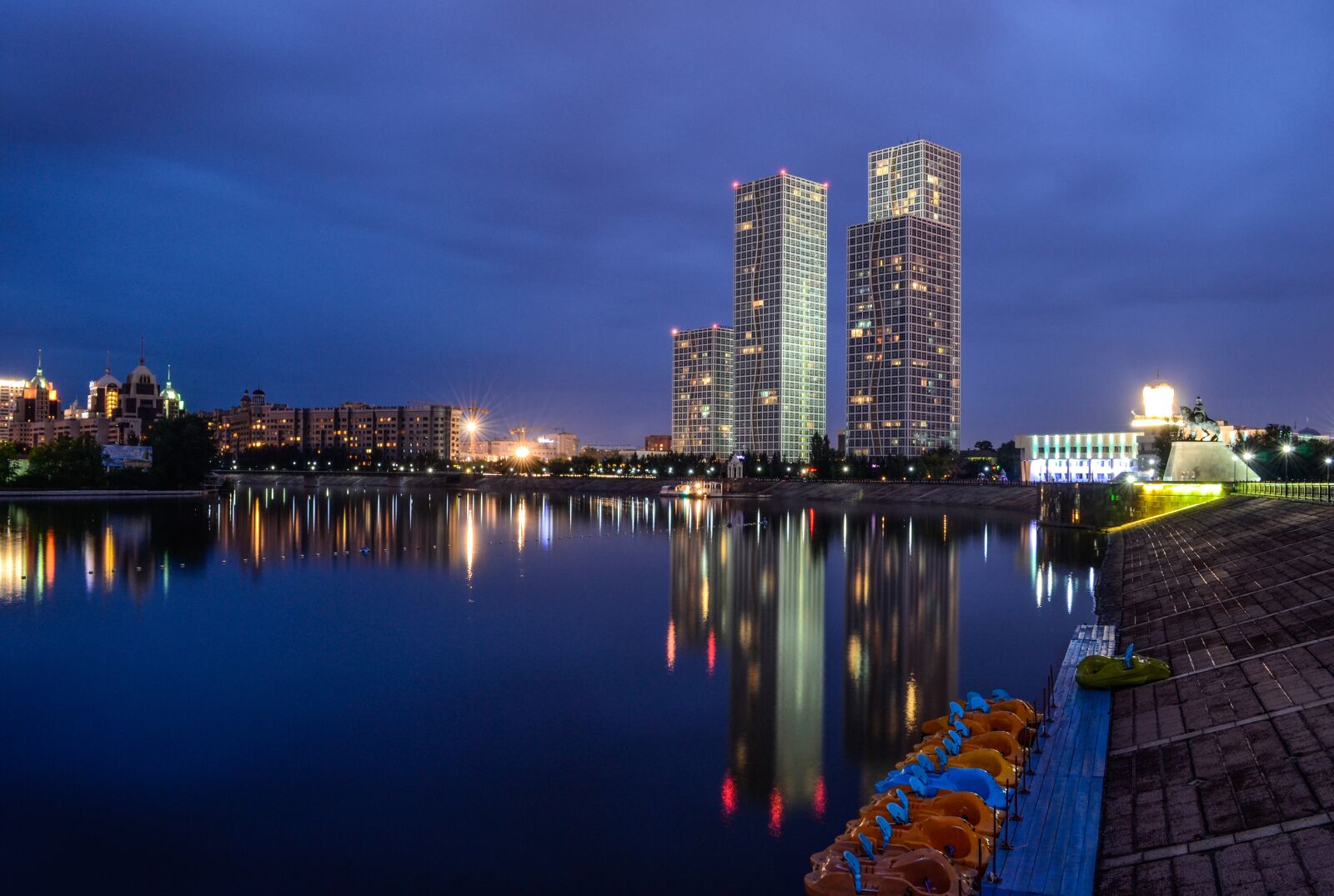 Nikon D3100 sample photo. Astana, kazakhstan, quay photography