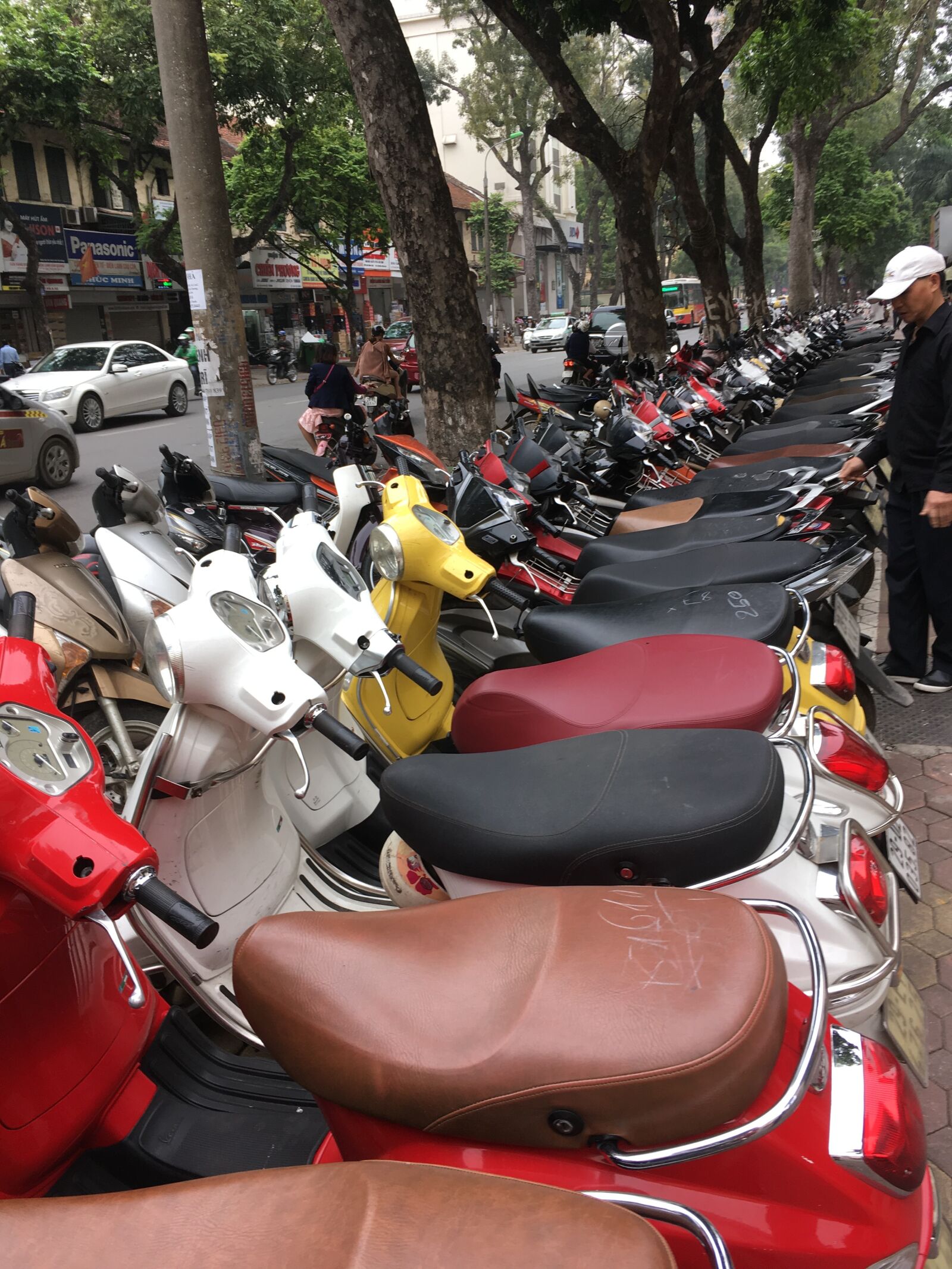 Apple iPhone SE sample photo. Mopeds, vietnam, scooter photography