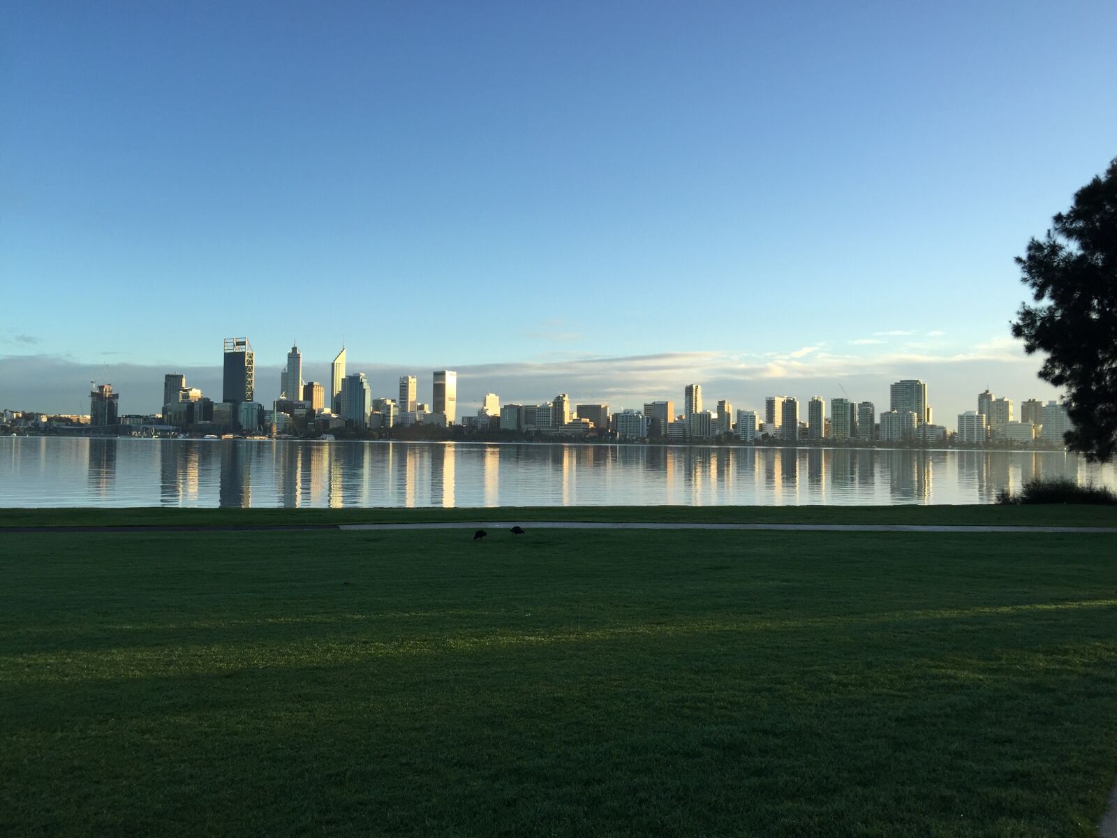 iPhone 6 Plus back camera 4.15mm f/2.2 sample photo. City, river, dawn photography