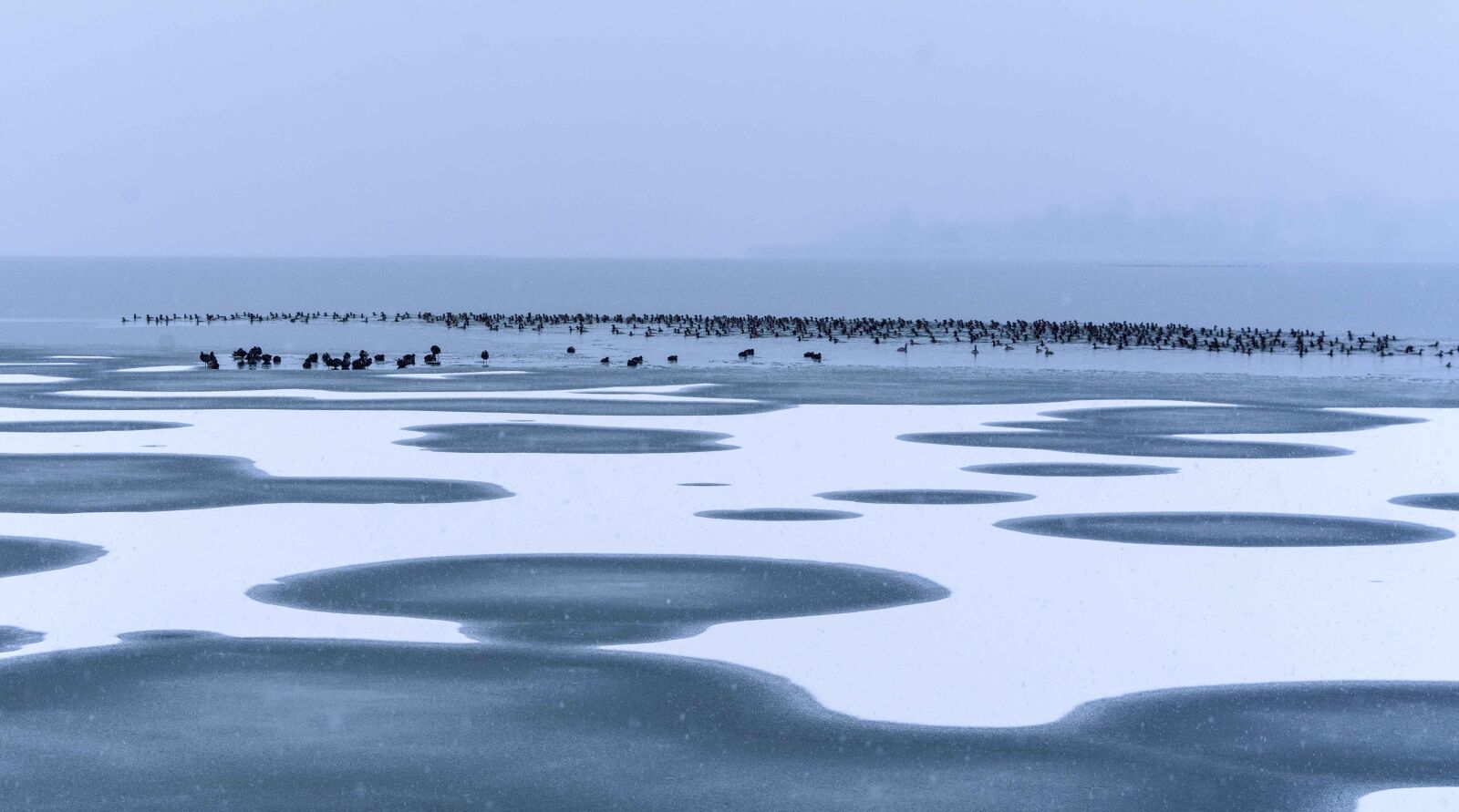 Tamron SP 24-70mm F2.8 Di VC USD sample photo. Frozen, lake, shapes photography