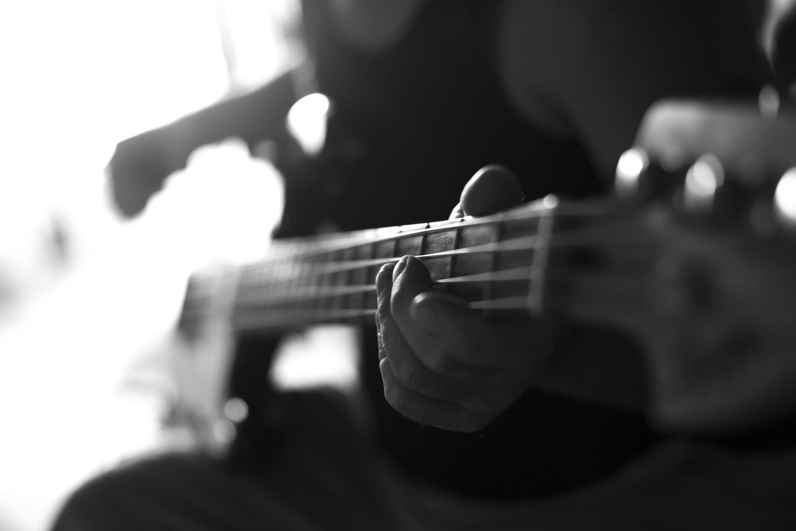 Nikon D610 sample photo. Guitar, black and white photography