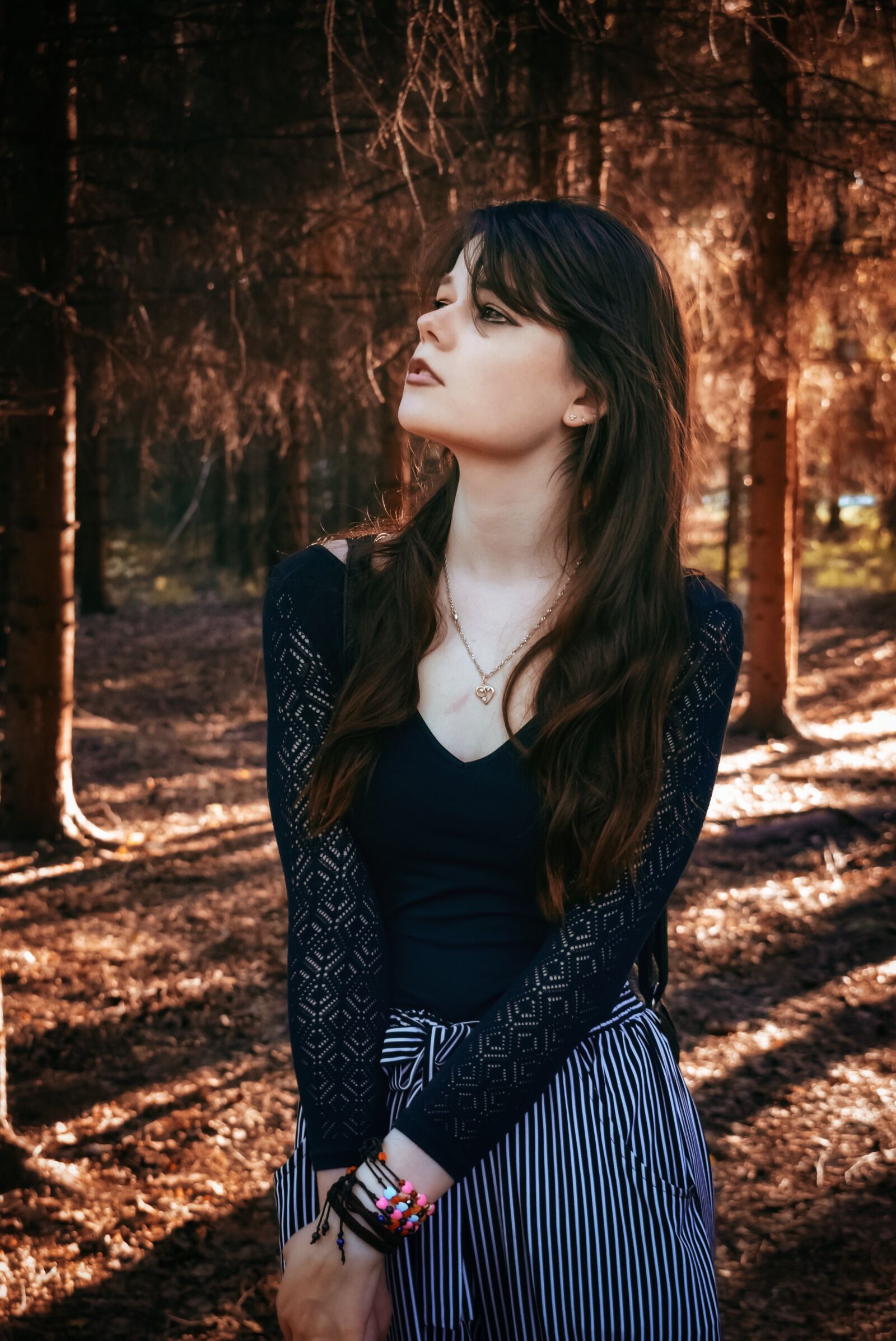 Nikon D5300 sample photo. Girl, forest, light photography