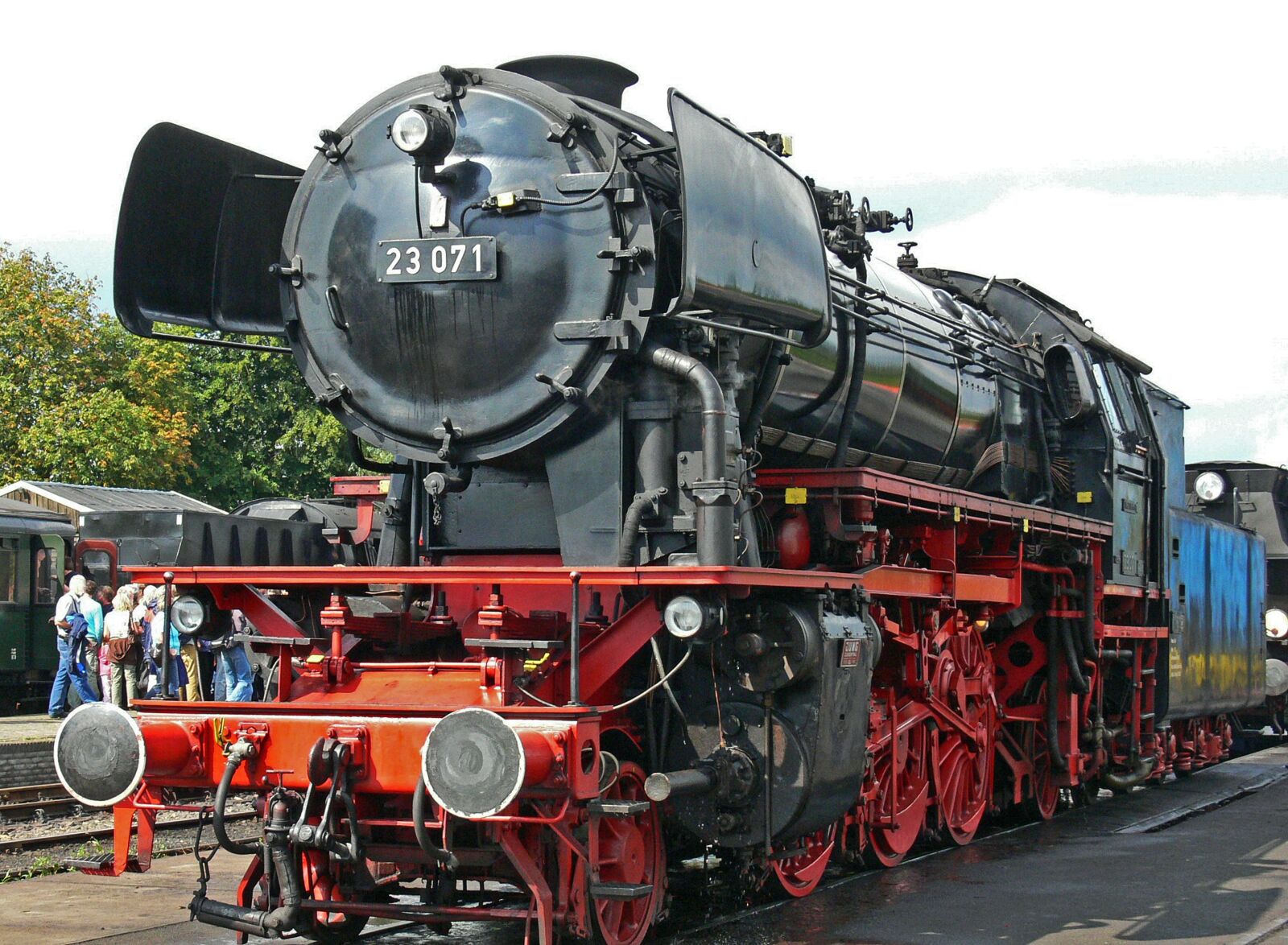 Panasonic DMC-FZ30 sample photo. Steam locomotive, german, neubaulok photography