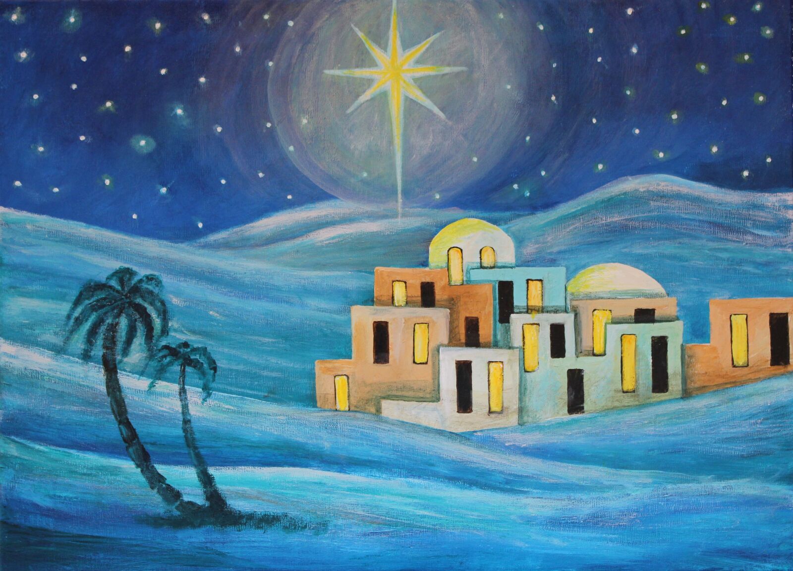 Canon EOS 550D (EOS Rebel T2i / EOS Kiss X4) sample photo. Xmas painting, xmas background photography