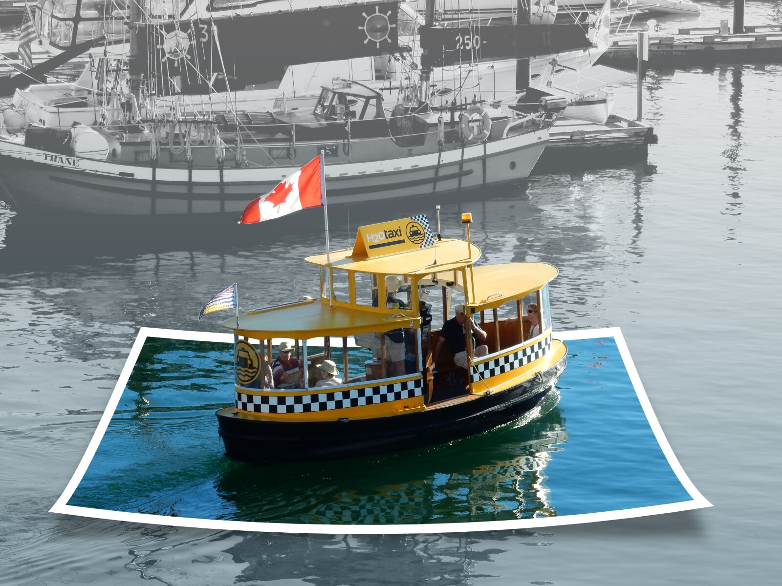 Nikon Coolpix S9900 sample photo. Boat, harbor ferry, polaroid photography