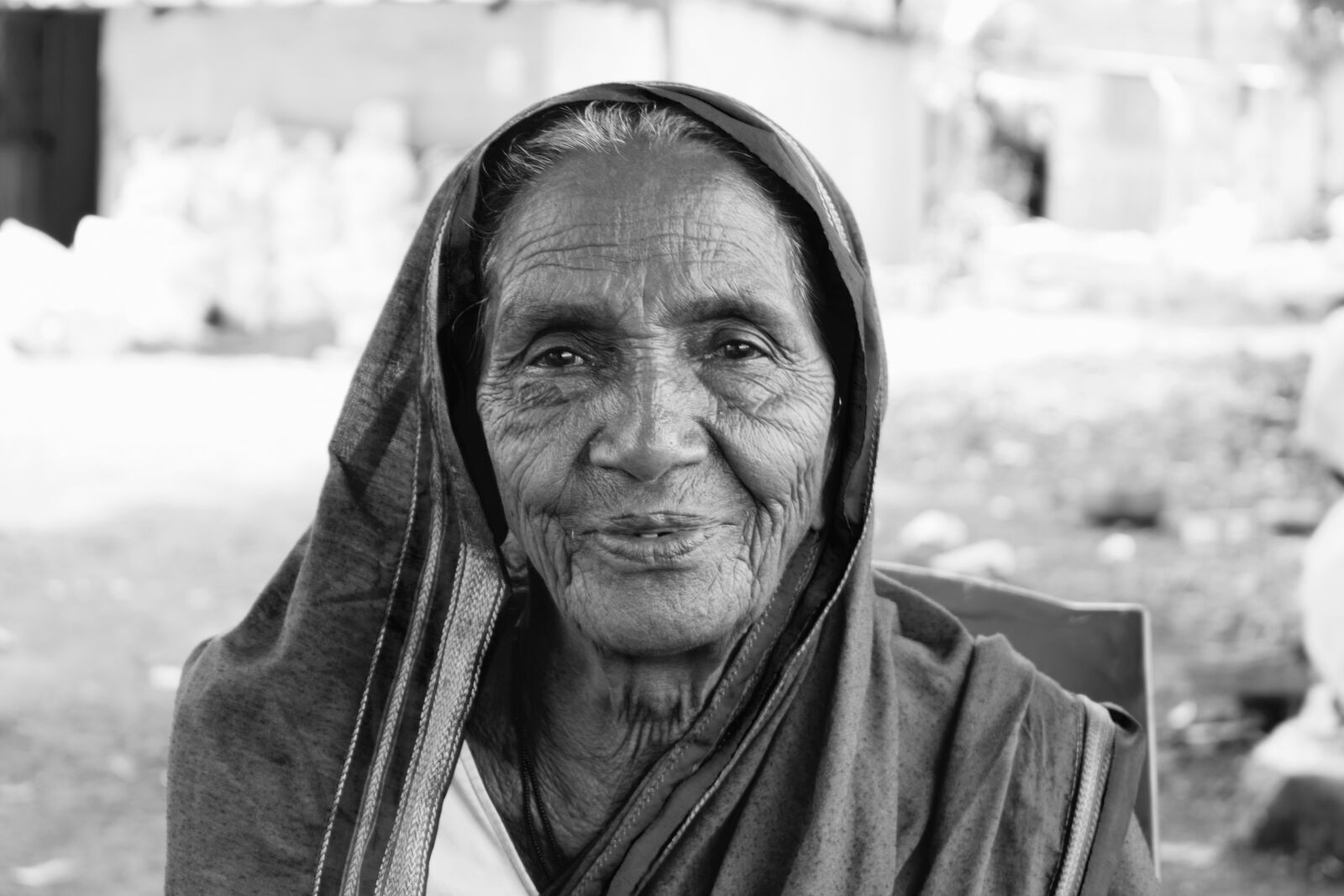 Nikon D3300 sample photo. People, old indian woman photography