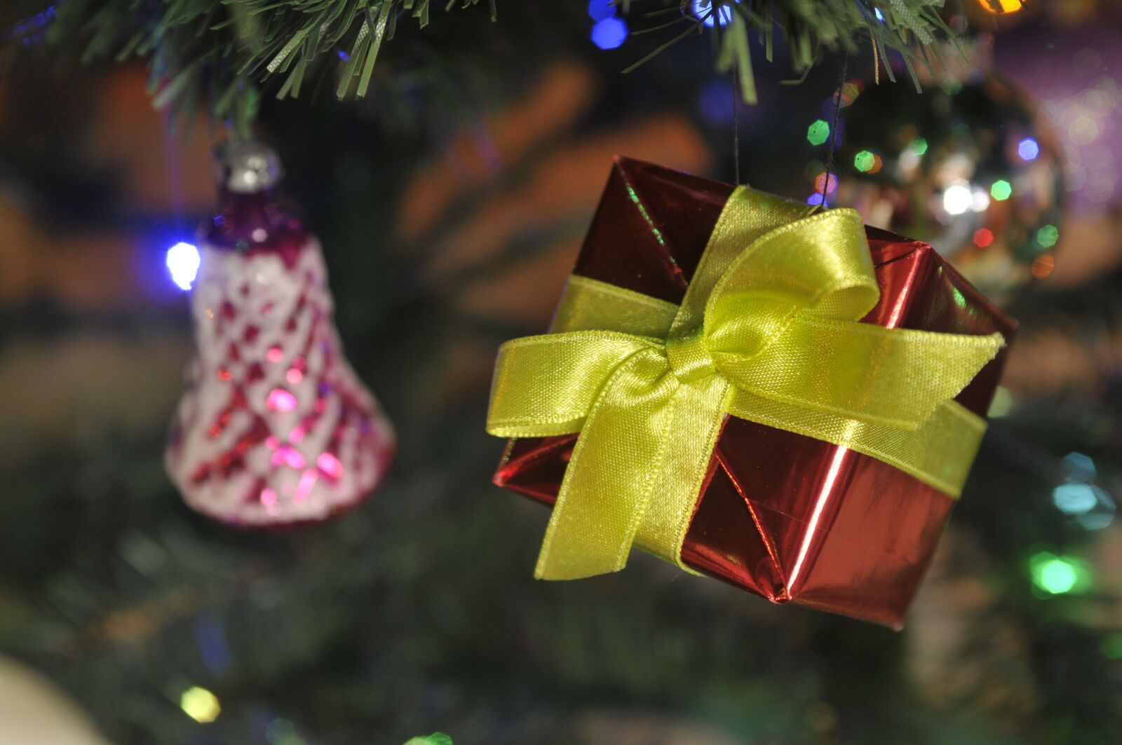Nikon D300 sample photo. Gift, christmas tree, christmas photography