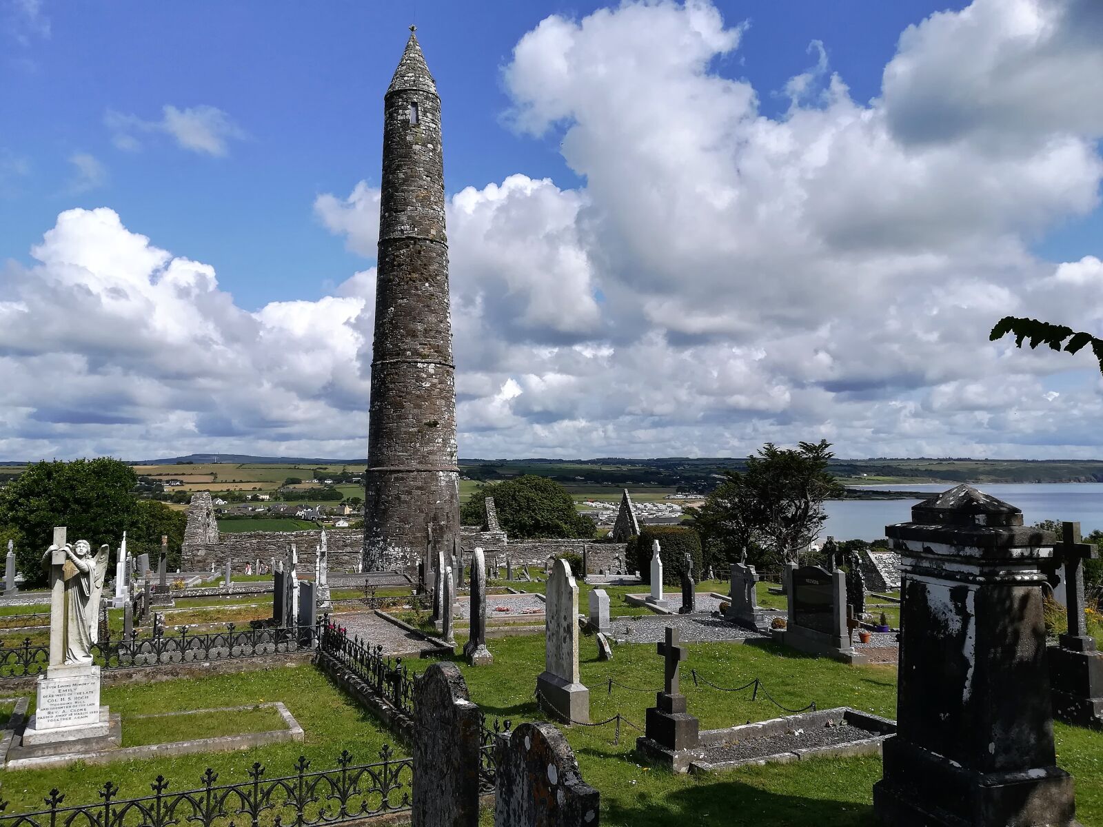 HUAWEI PRA-LX1 sample photo. Ireland, ardmore, round tower photography
