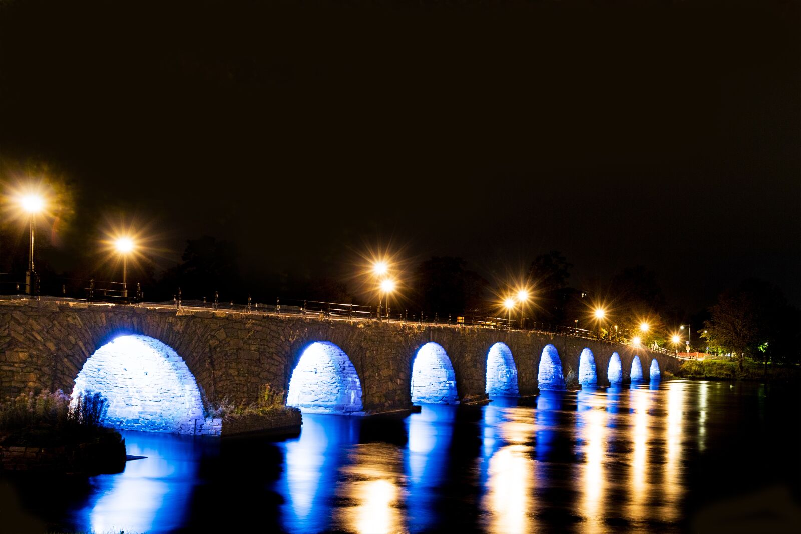 Canon EOS 6D Mark II sample photo. Karlstad, bridge, evening photography