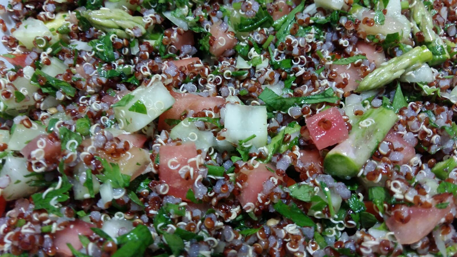 Samsung Galaxy A5 sample photo. Tabbouleh, quinoa, lunch photography