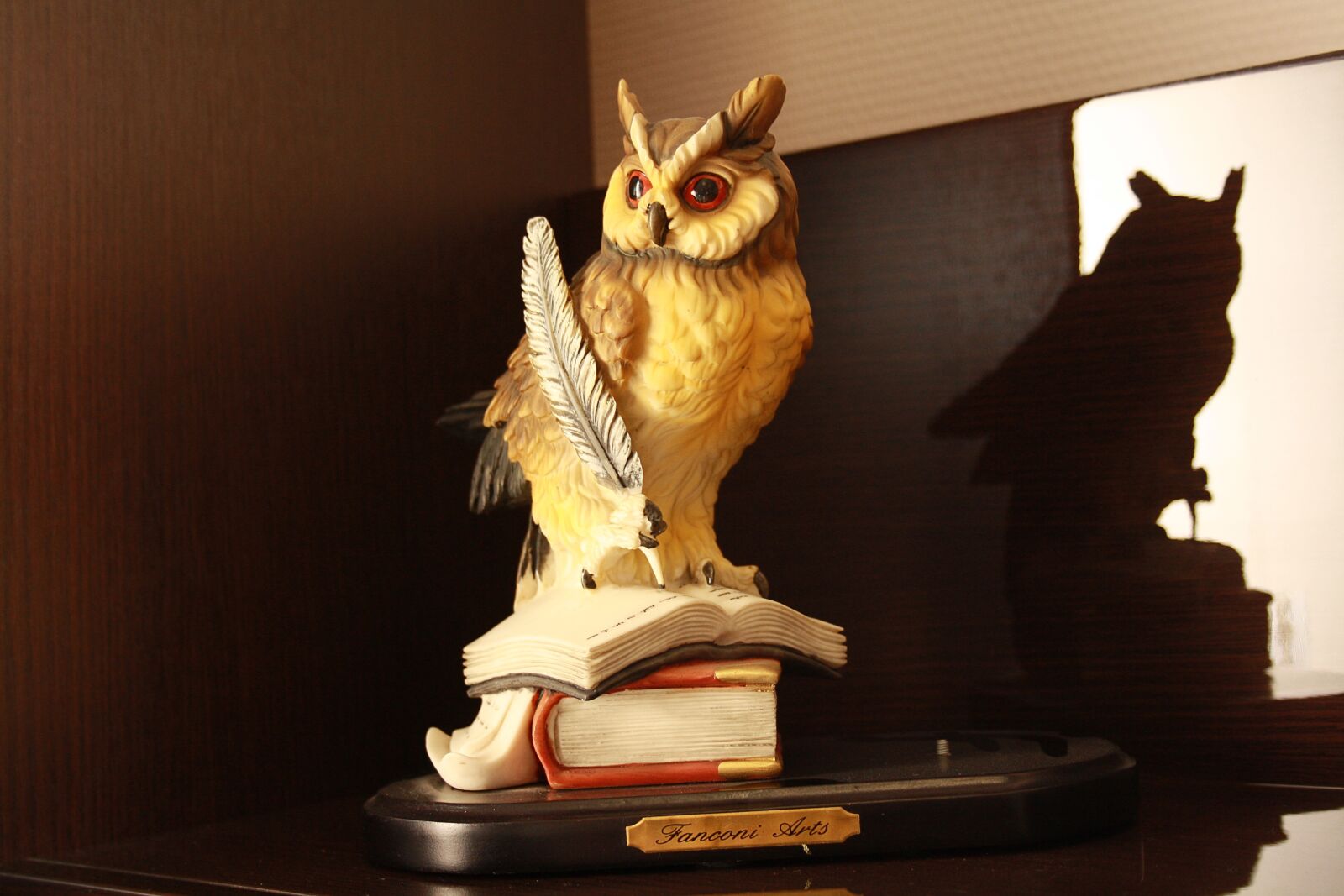 Canon EOS 1000D (EOS Digital Rebel XS / EOS Kiss F) sample photo. Wisdom, owl, figurine photography