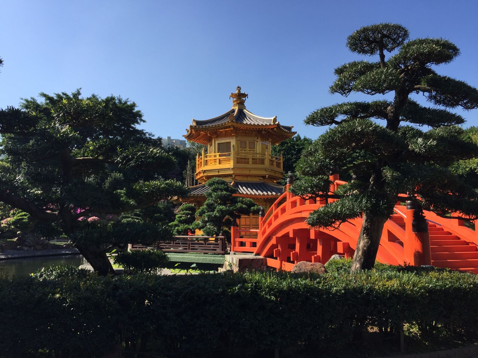 iPhone 6 Plus back camera 4.15mm f/2.2 sample photo. Golden pavilion, tang dynasty photography