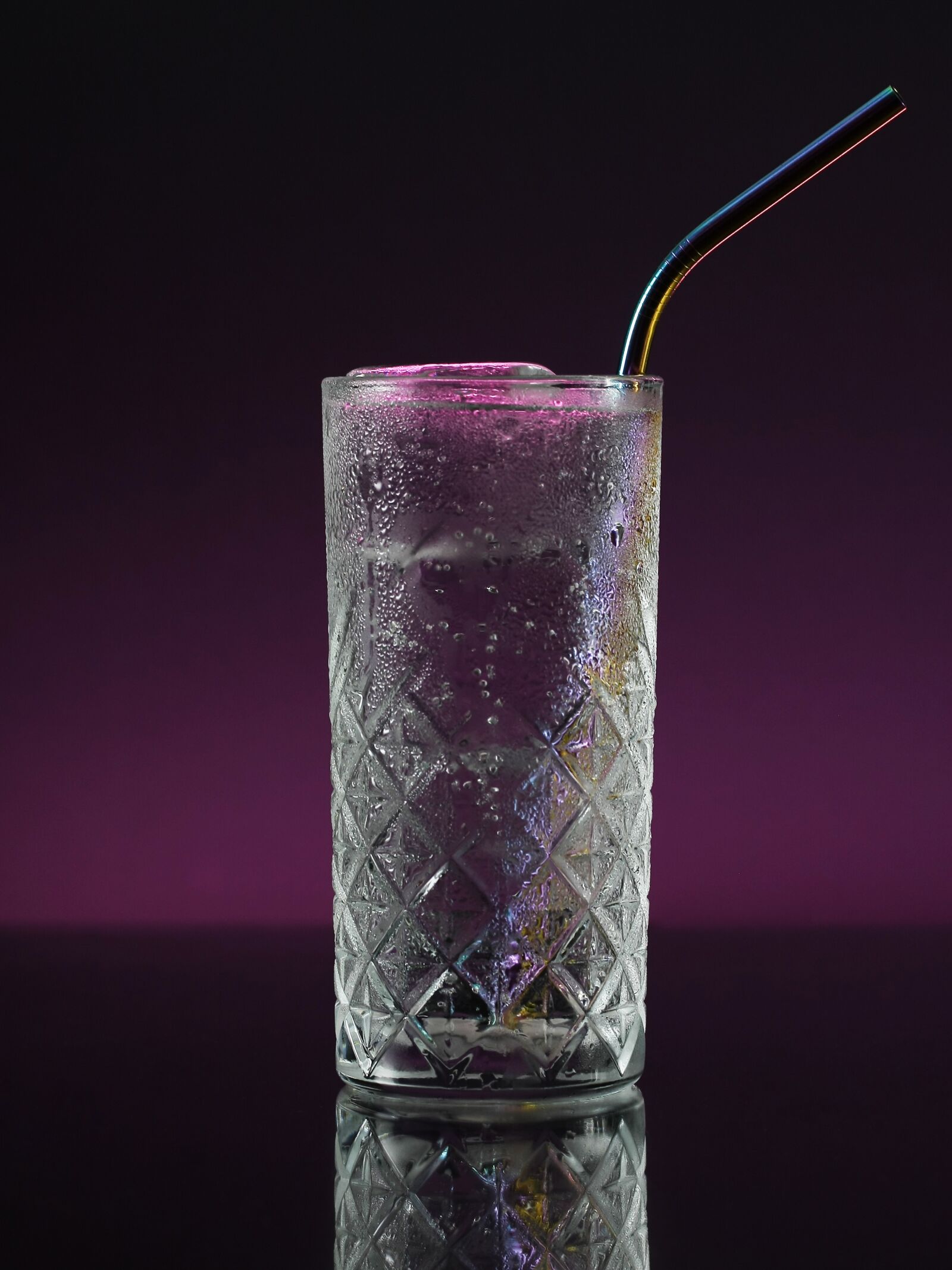 Canon EOS 40D sample photo. Glass, metal straw, drink photography