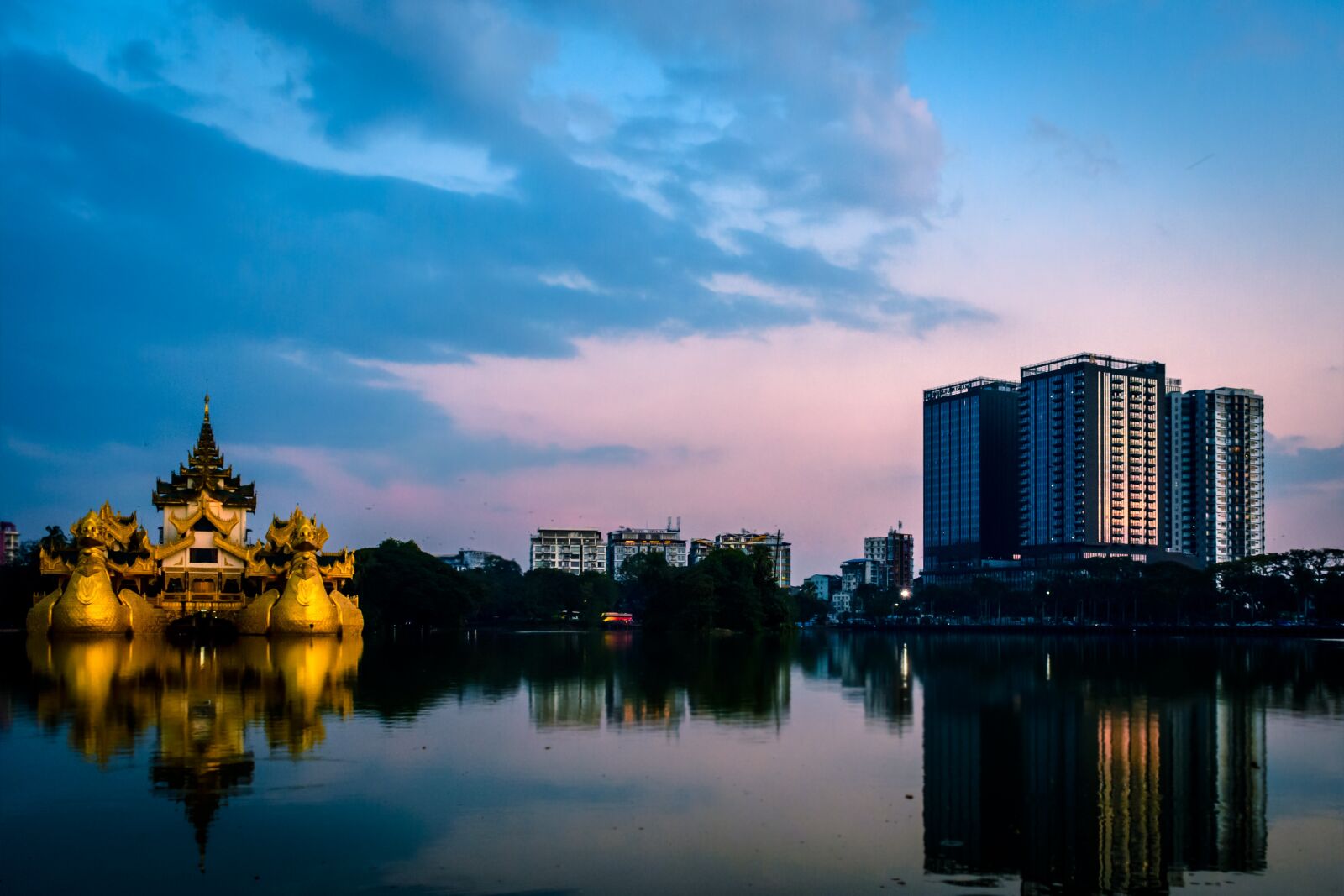 Nikon D3400 sample photo. Yangon, myanmar, lake photography