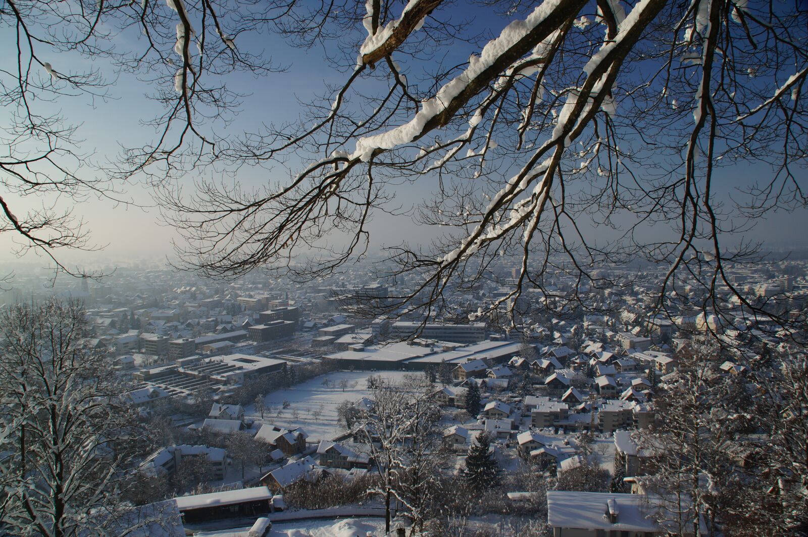 Sony SLT-A57 + Sony DT 18-200mm F3.5-6.3 sample photo. Winter, vorarlberg, panorama photography