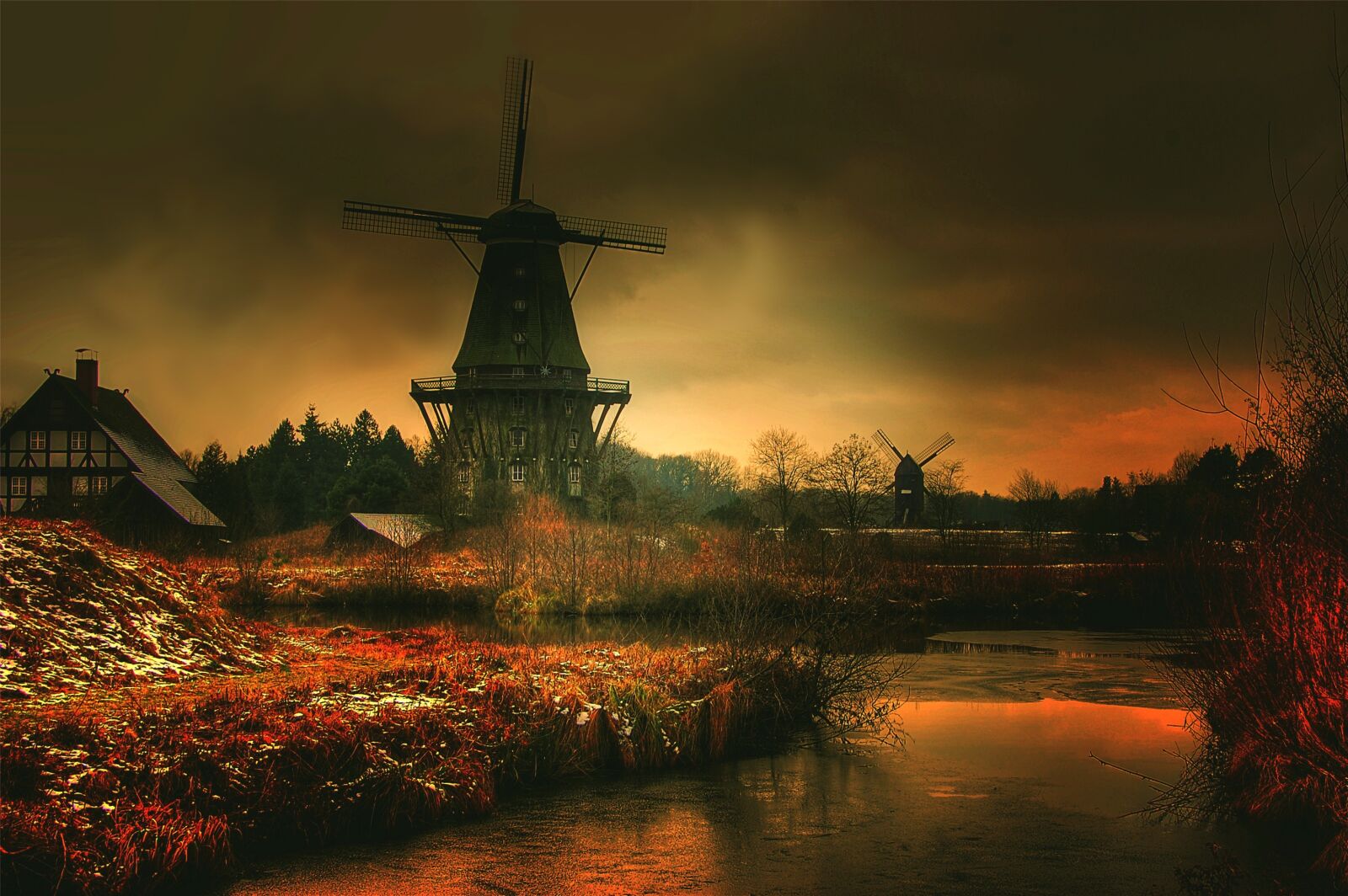 Nikon D40 sample photo. Mill, gifhorn, museum photography