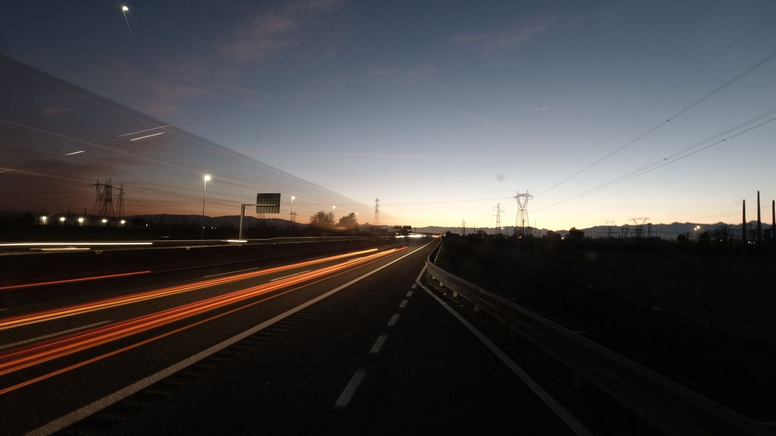 DJI OSMO ACTION sample photo. Lightflow, sunsine, autostrada photography