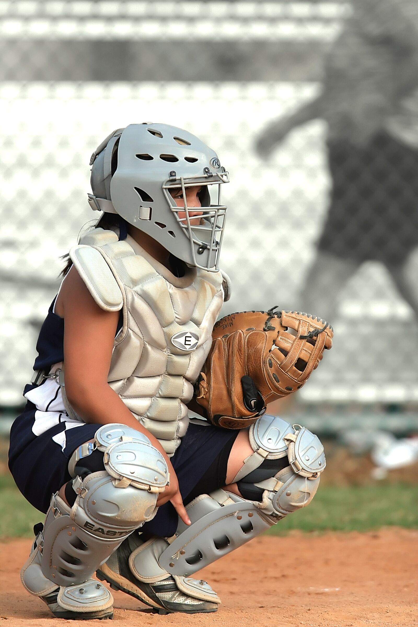 Canon EOS 20D sample photo. Softball, player, catcher photography