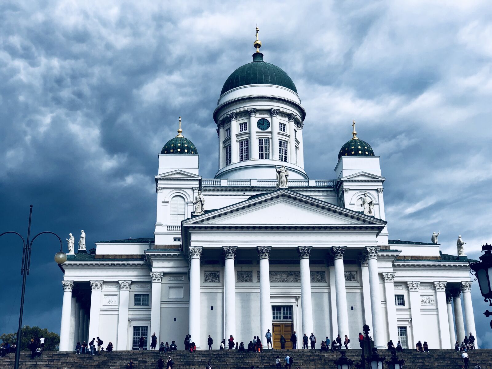 iPhone X back dual camera 6mm f/2.4 sample photo. Senate square, helsinki, scandinavia photography